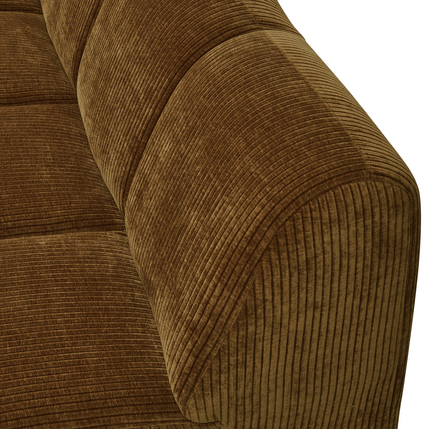 Sofa modułowa MOJO - element 2-osobowy lewostronny ciemny miodowy sztruks - Image 3