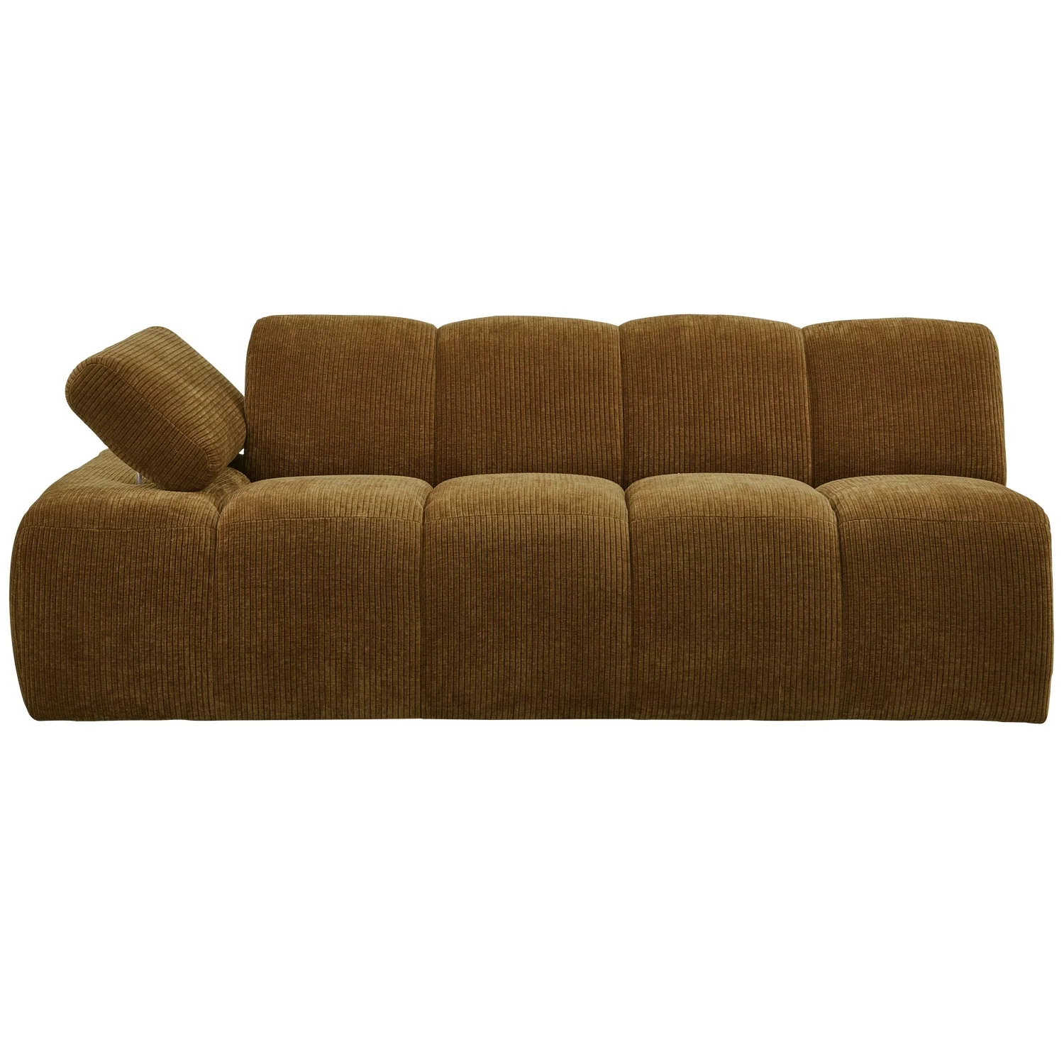 Sofa modułowa MOJO - element 2-osobowy lewostronny ciemny miodowy sztruks - Image 5