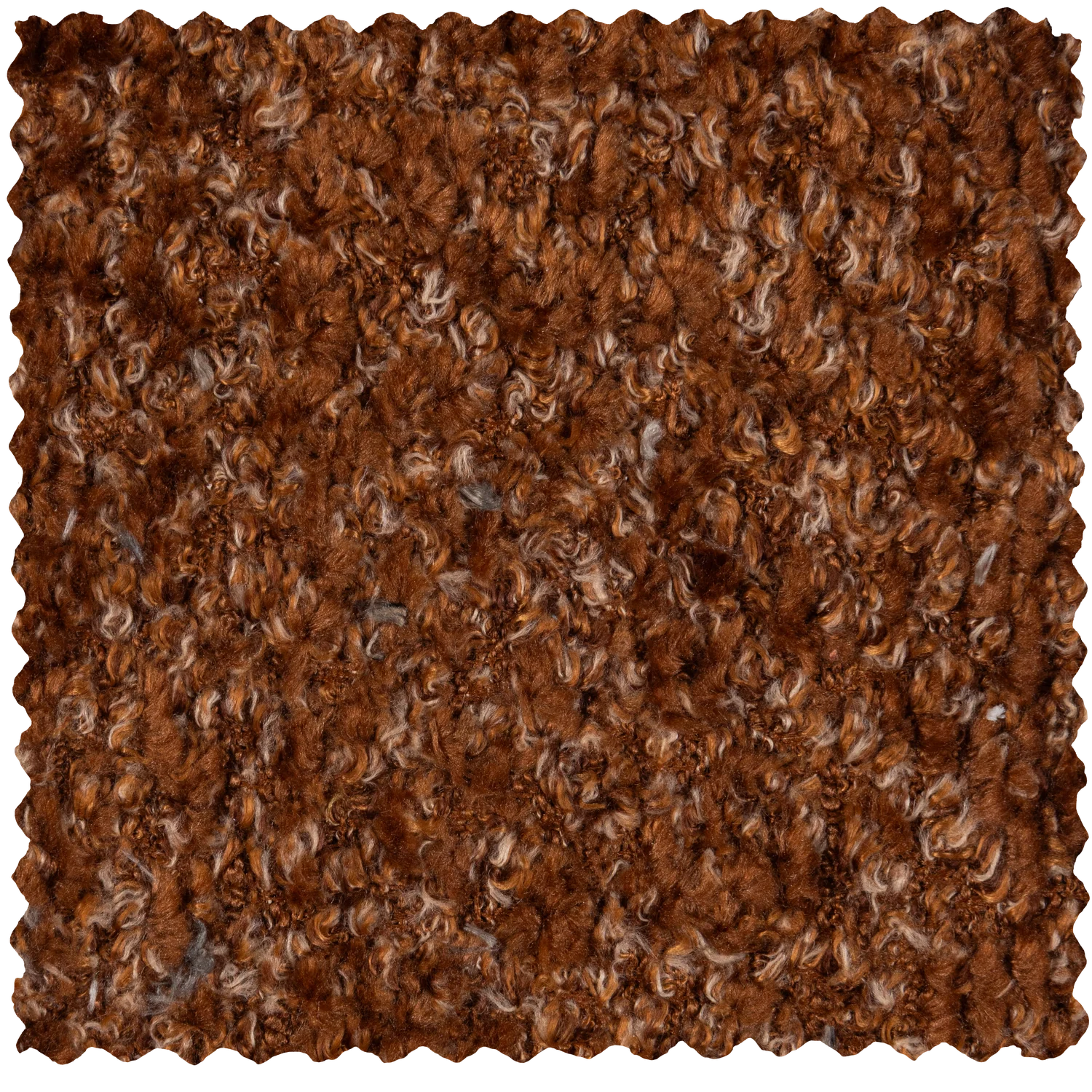 Sofa modułowa MOJO - element 2-osobowy lewostronny rdzawy brązowy baranek - Image 3