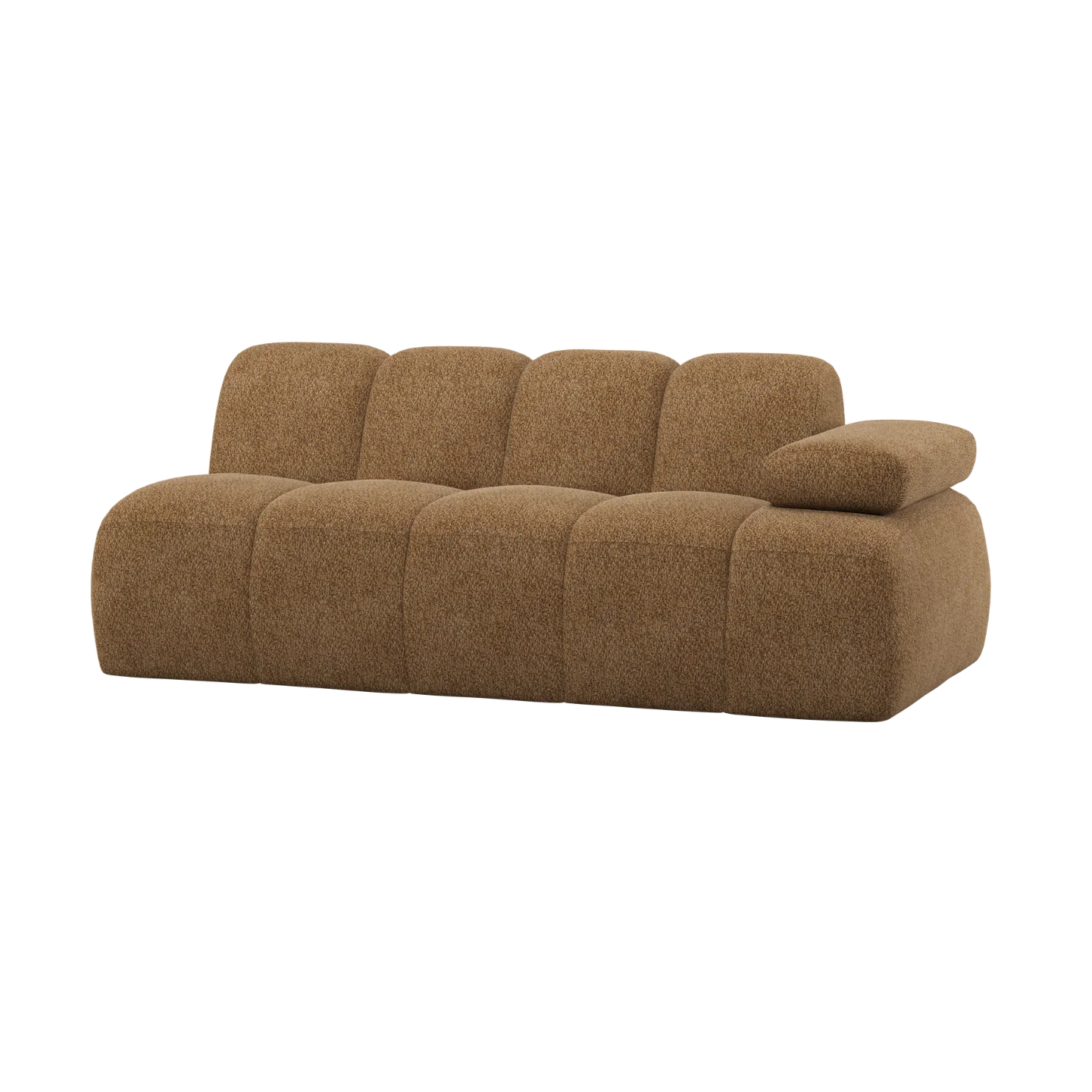 Sofa modułowa MOJO - element 2-osobowy prawostronny miodowy baranek