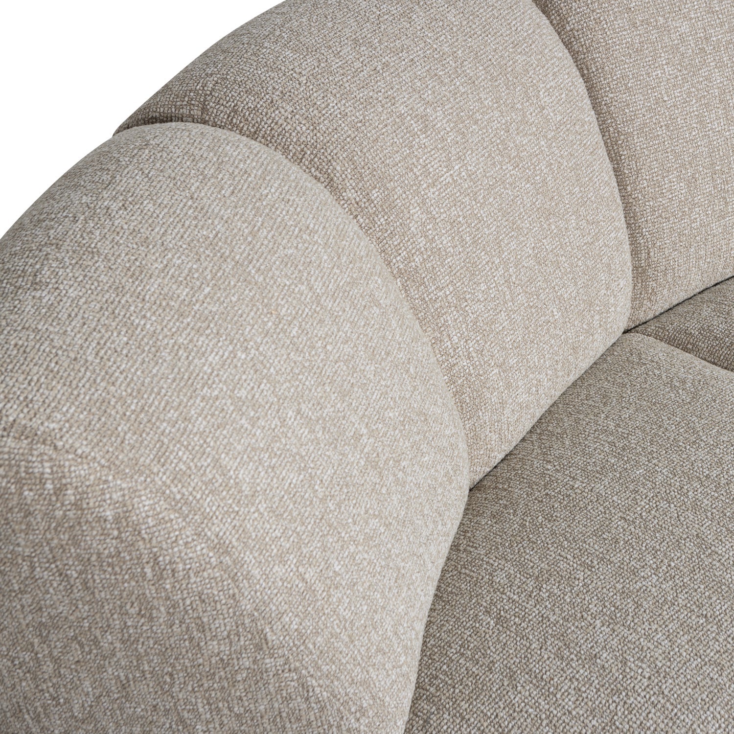 Sofa modułowa MOJO - element narożny beżowy melanż bouclé - Image 2