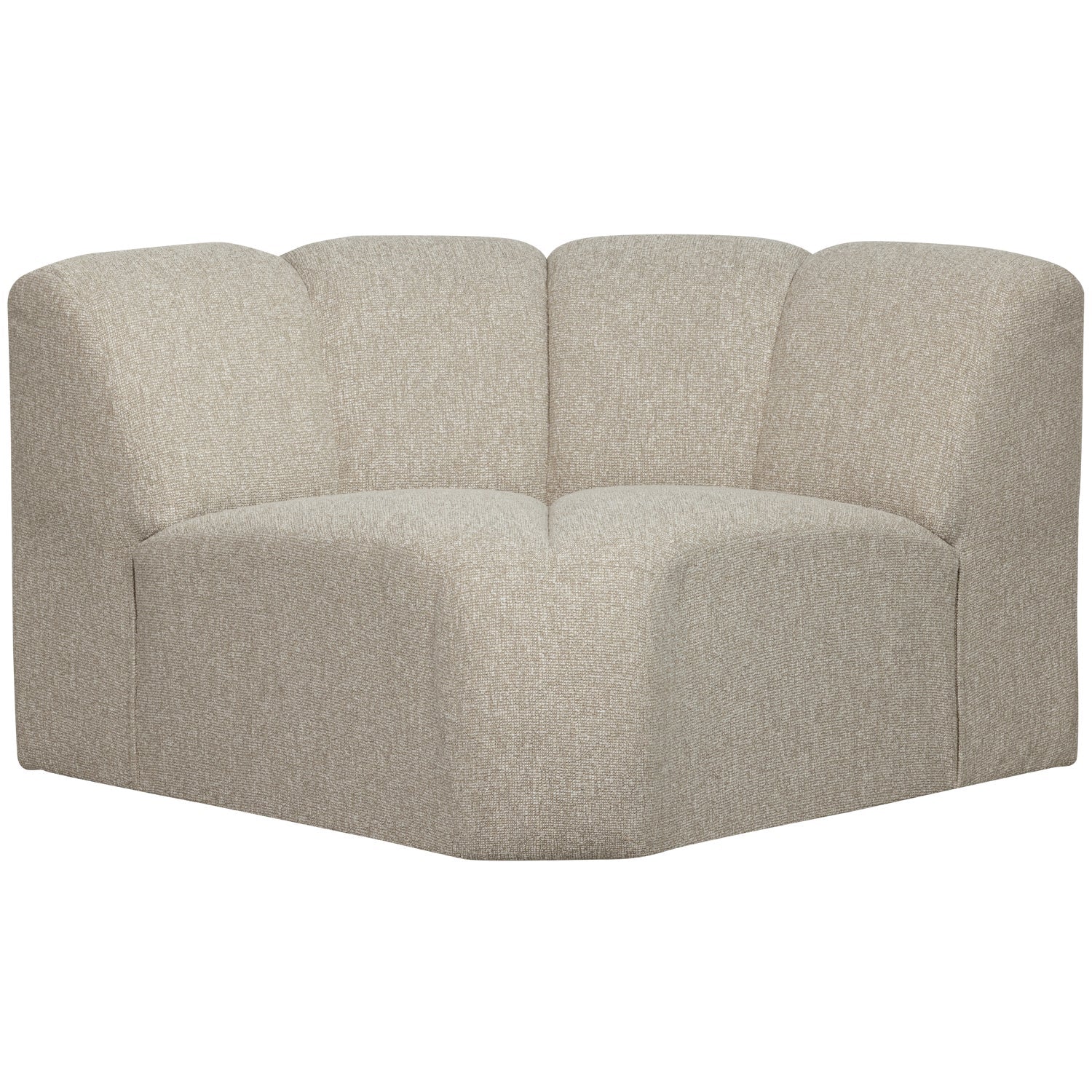 Sofa modułowa MOJO - element narożny beżowy melanż bouclé - Image 3
