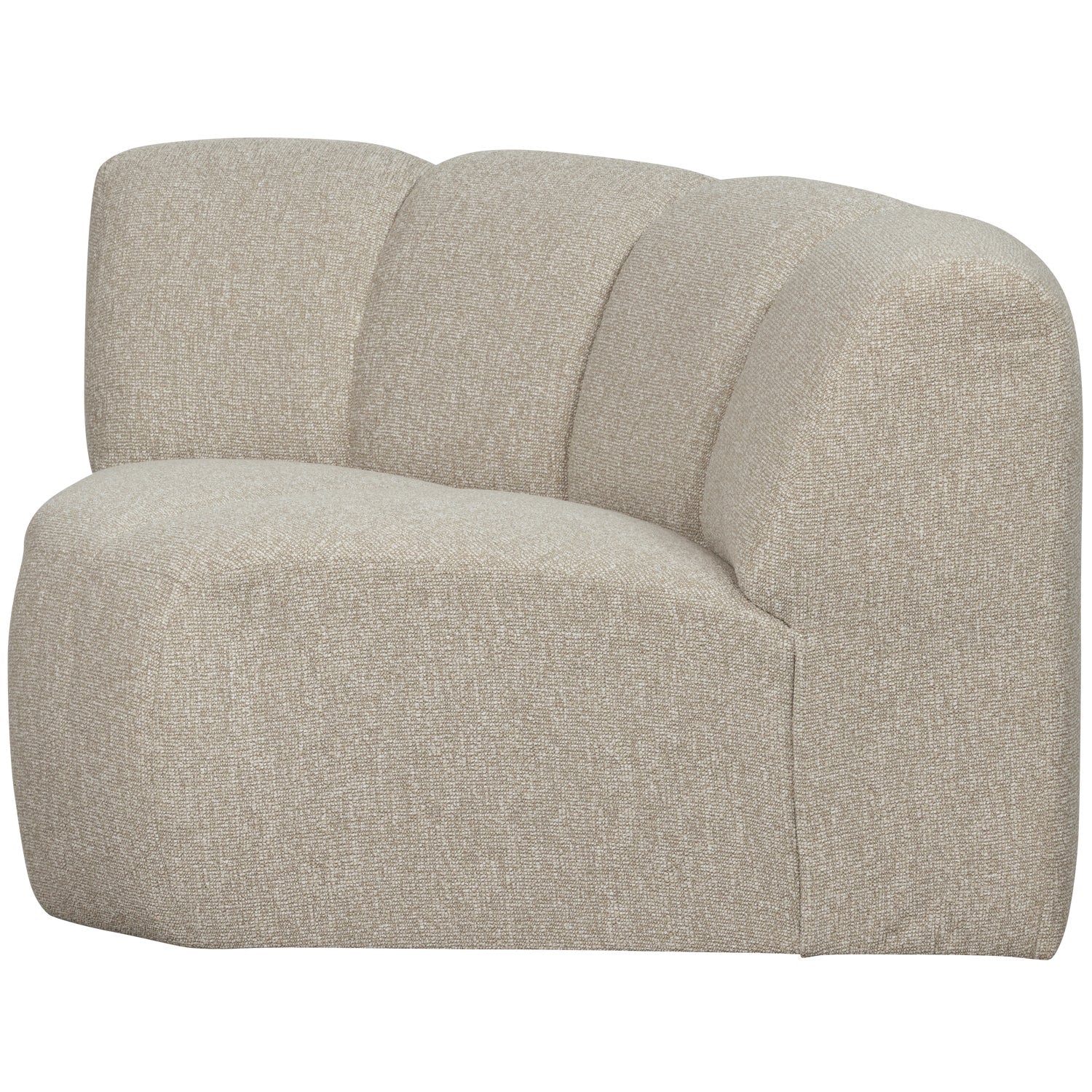 Sofa modułowa MOJO - element narożny beżowy melanż bouclé - Image 4