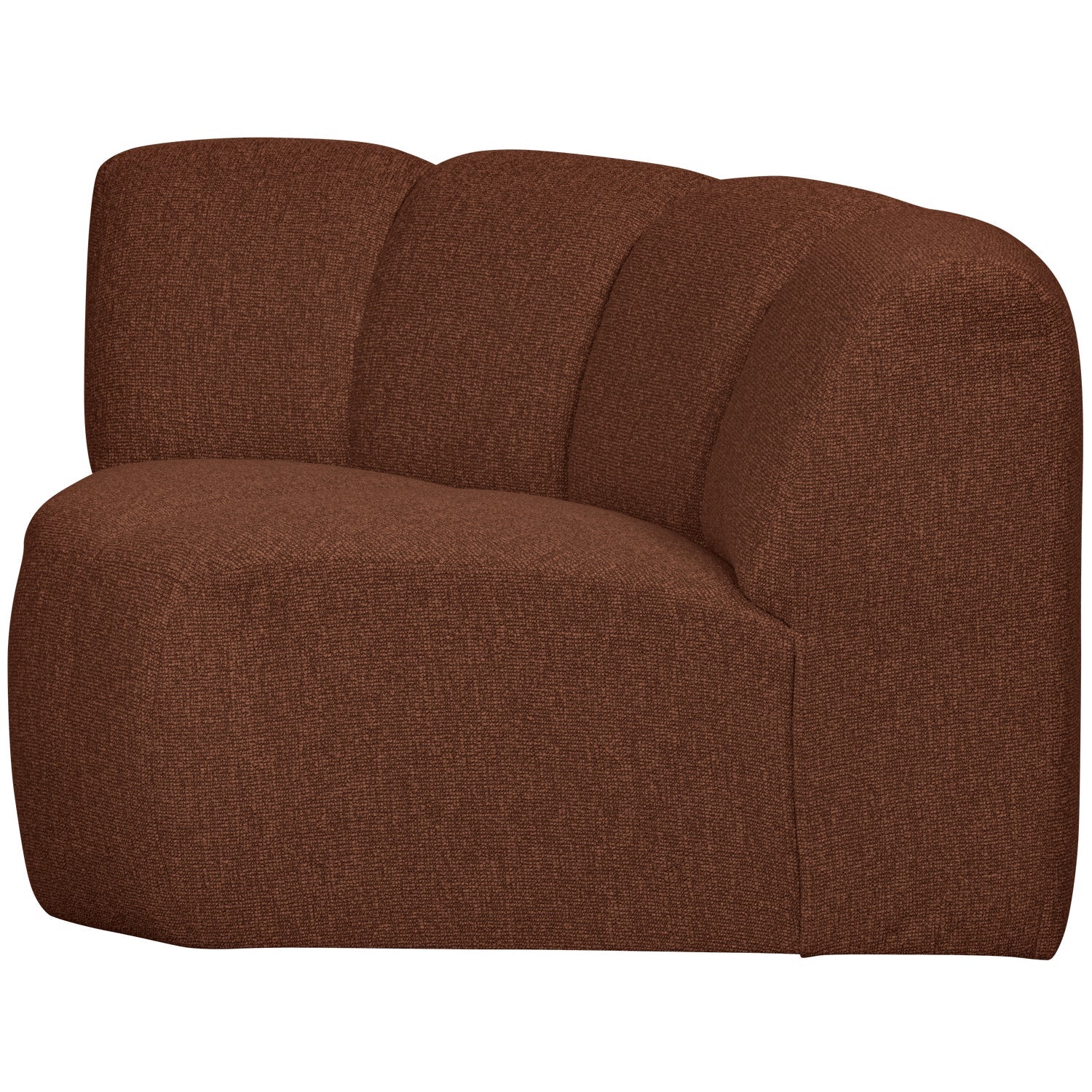 Sofa modułowa MOJO - element narożny rdzawy brązowy bouclé - Image 5