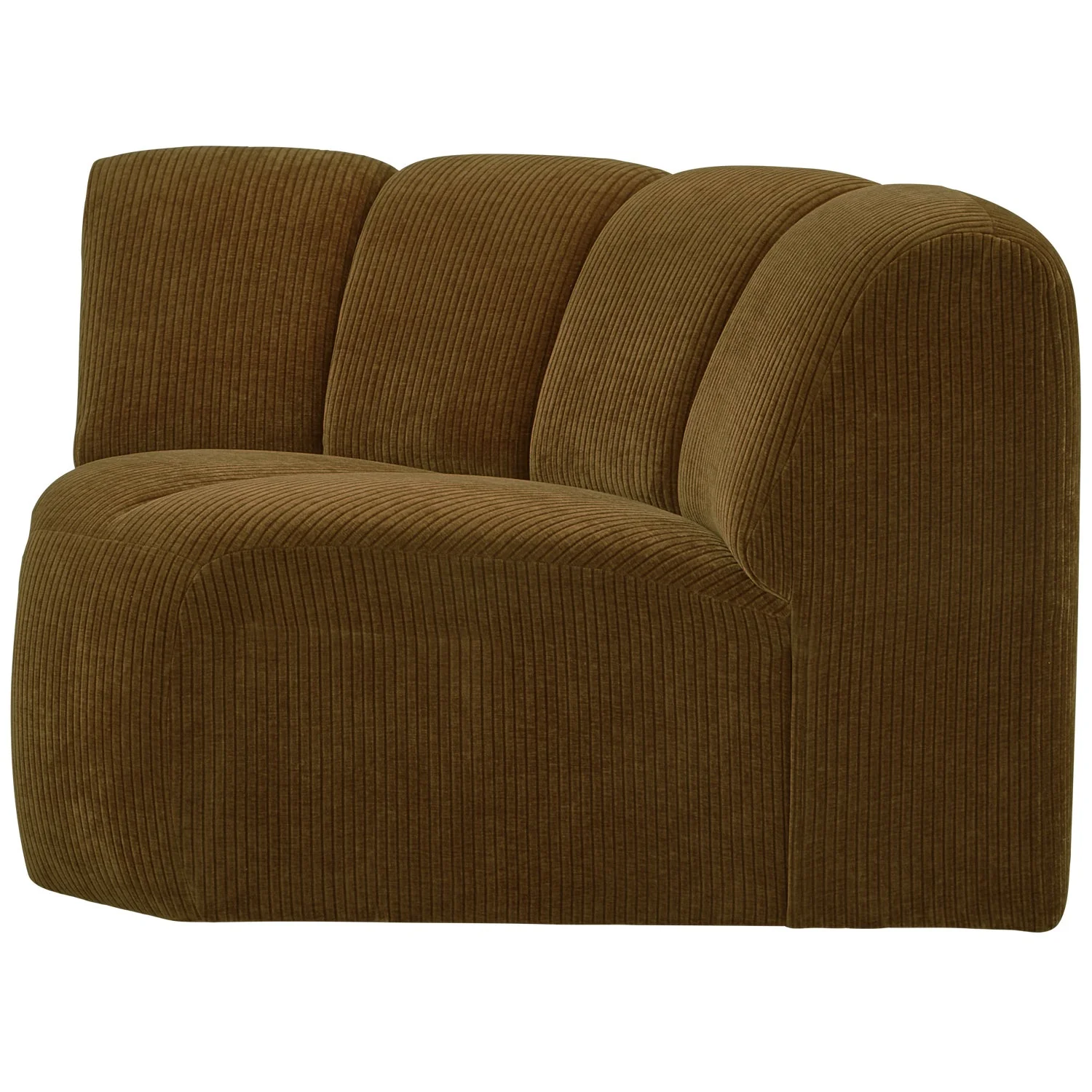 Sofa modułowa MOJO - element narożny ciemny miodowy sztruks - Image 5