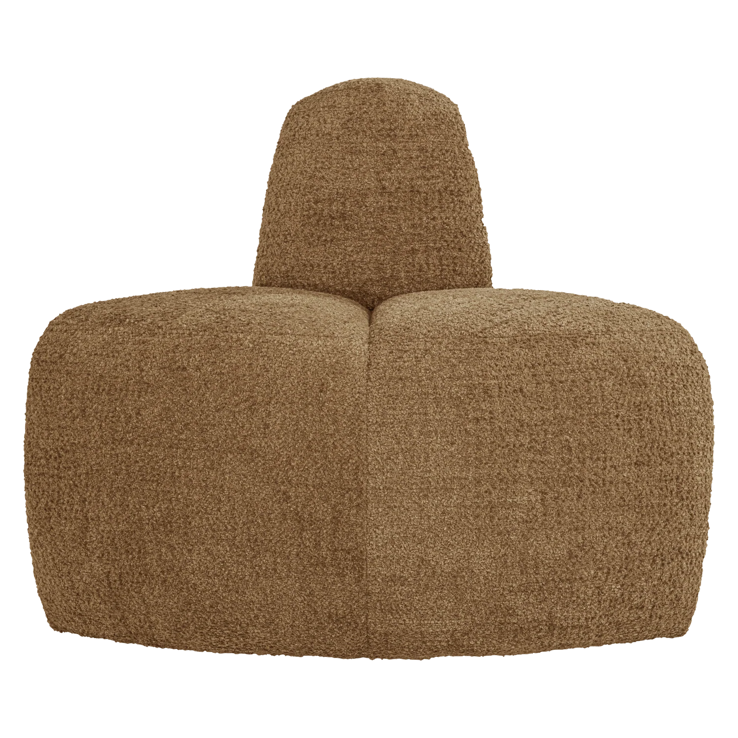 Sofa modułowa MOJO BENCH - element narożny zaokrąglony miodowy szenil - Image 3