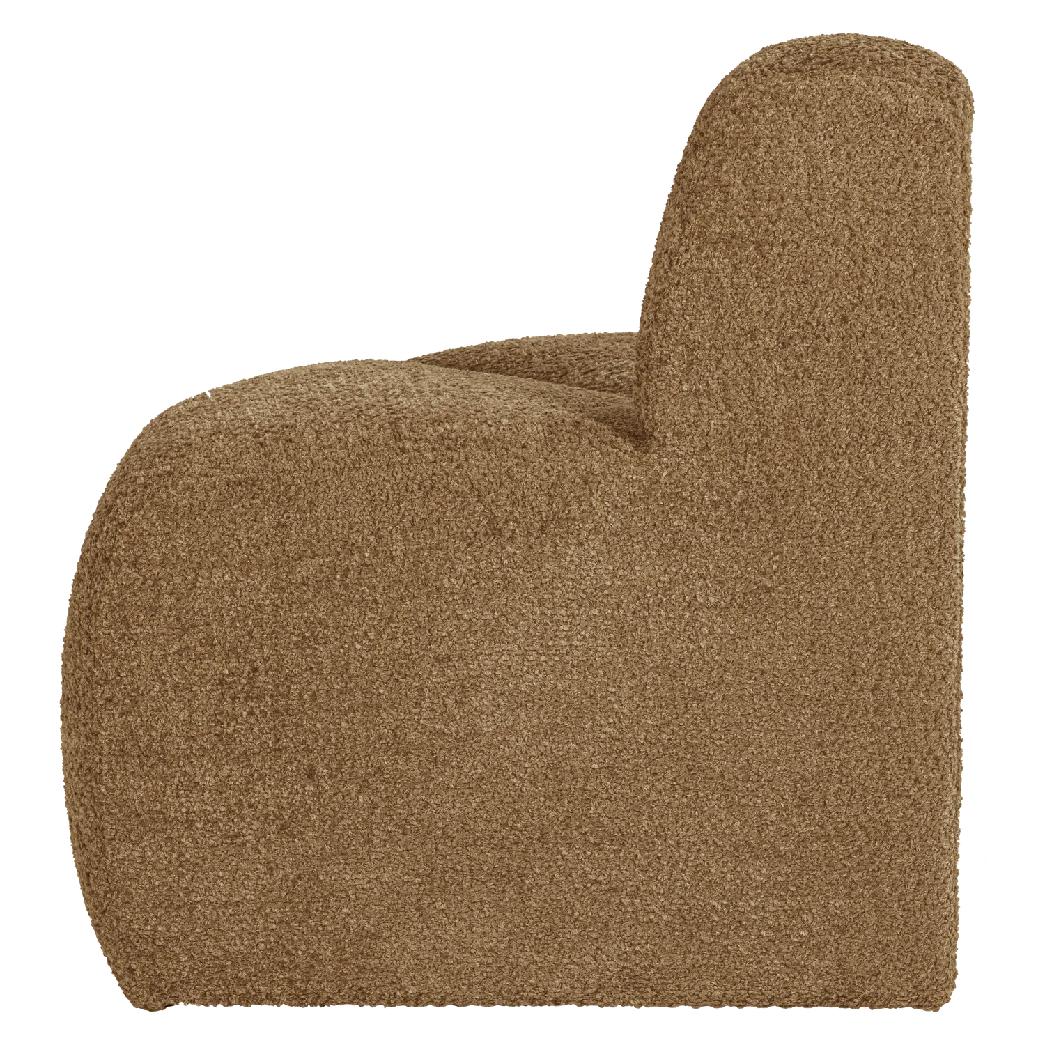 Sofa modułowa MOJO BENCH - element narożny zaokrąglony miodowy szenil - Image 5