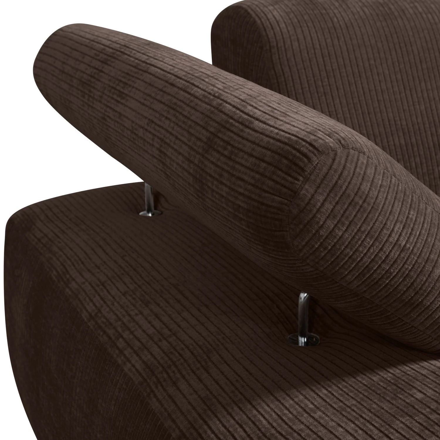 Sofa modułowa MOJO - szezlong lewostronny ciemnobrązowy sztruks - Image 3