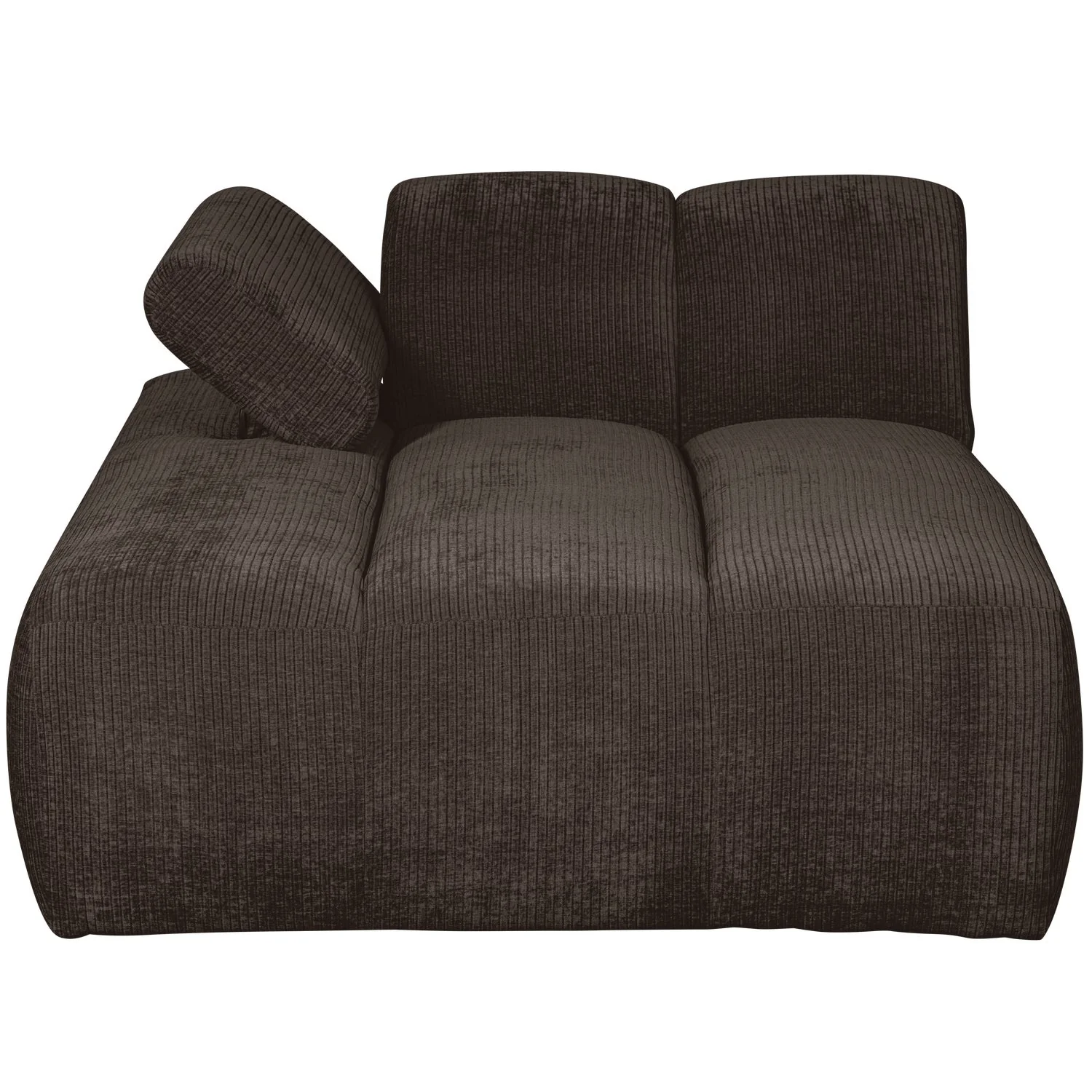 Sofa modułowa MOJO - szezlong lewostronny ciemnobrązowy sztruks - Image 4
