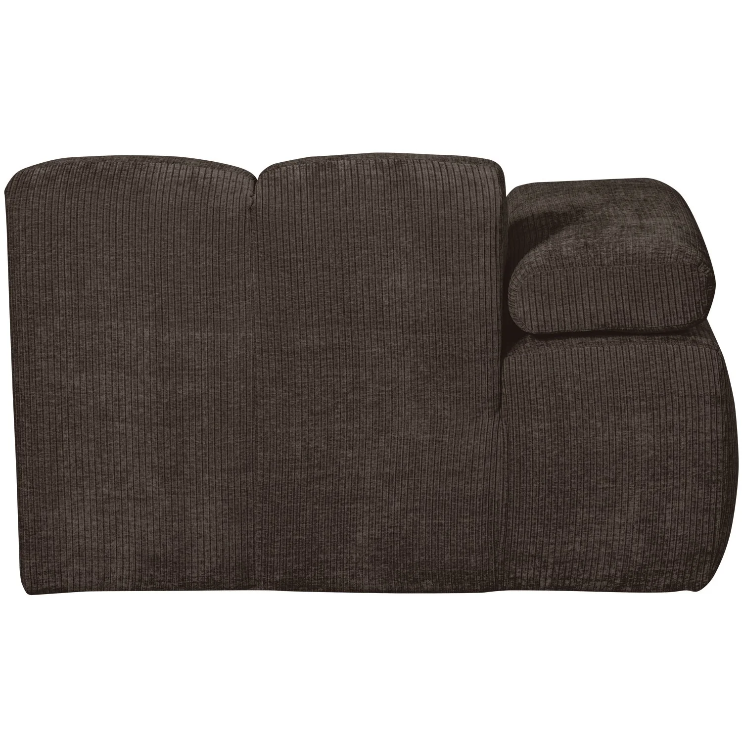 Sofa modułowa MOJO - szezlong lewostronny ciemnobrązowy sztruks - Image 5