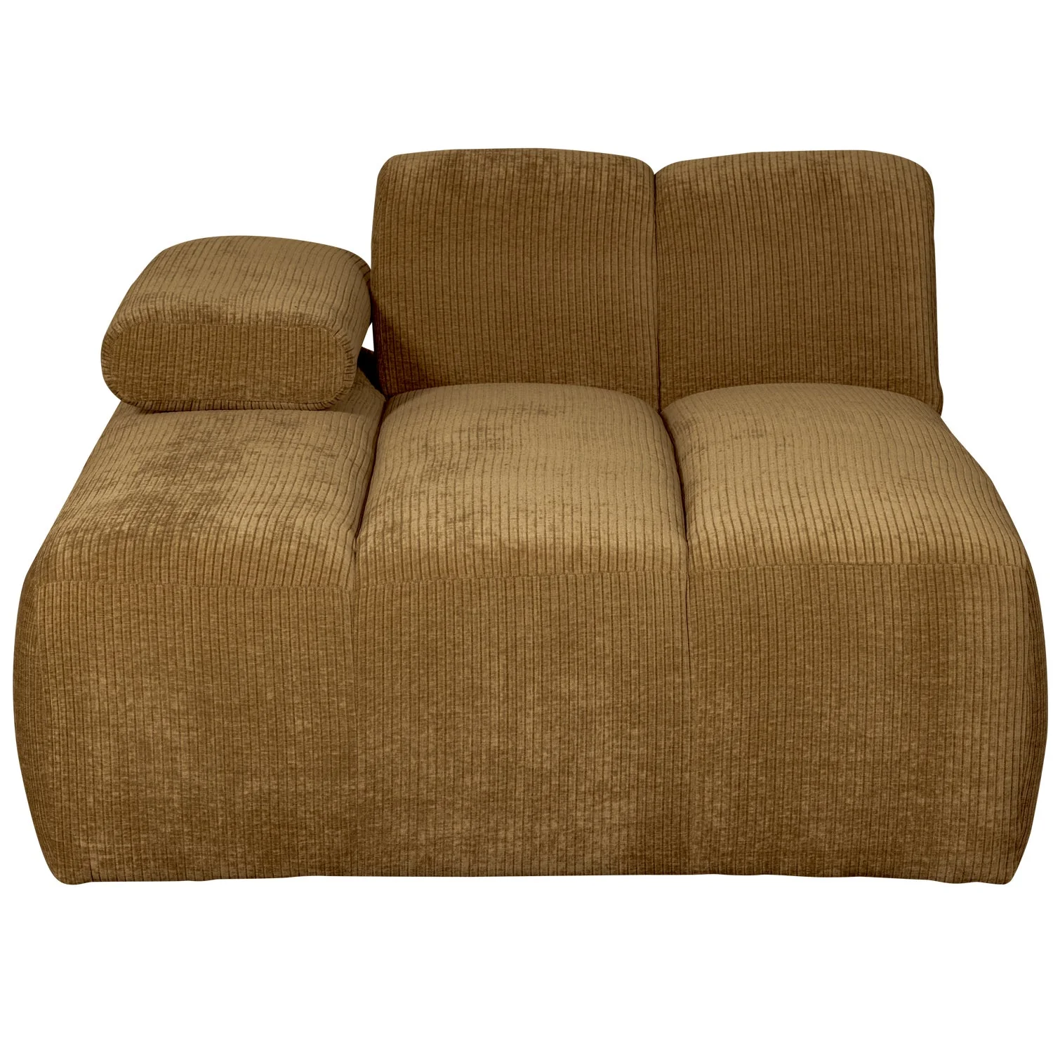 Sofa modułowa MOJO - szezlong lewostronny ciemny miodowy sztruks - Image 4