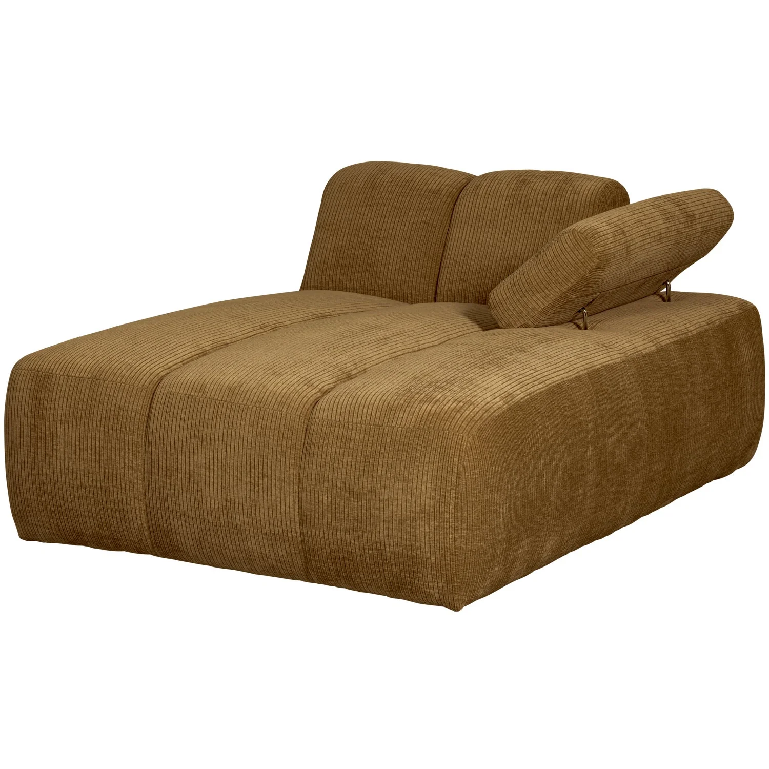 Sofa modułowa MOJO - szezlong prawostronny ciemny miodowy sztruks - Image 6