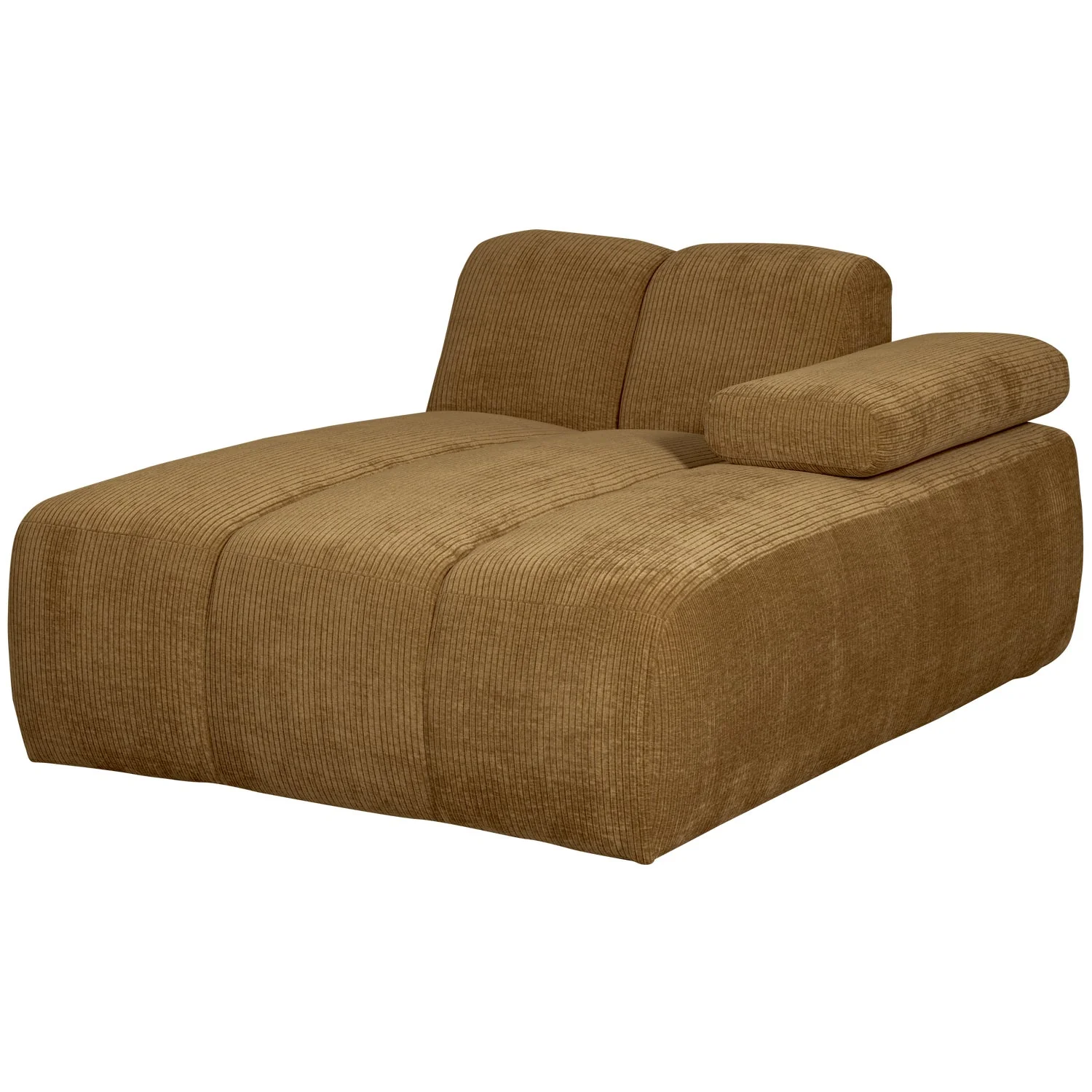Sofa modułowa MOJO - szezlong prawostronny ciemny miodowy sztruks - Image 7