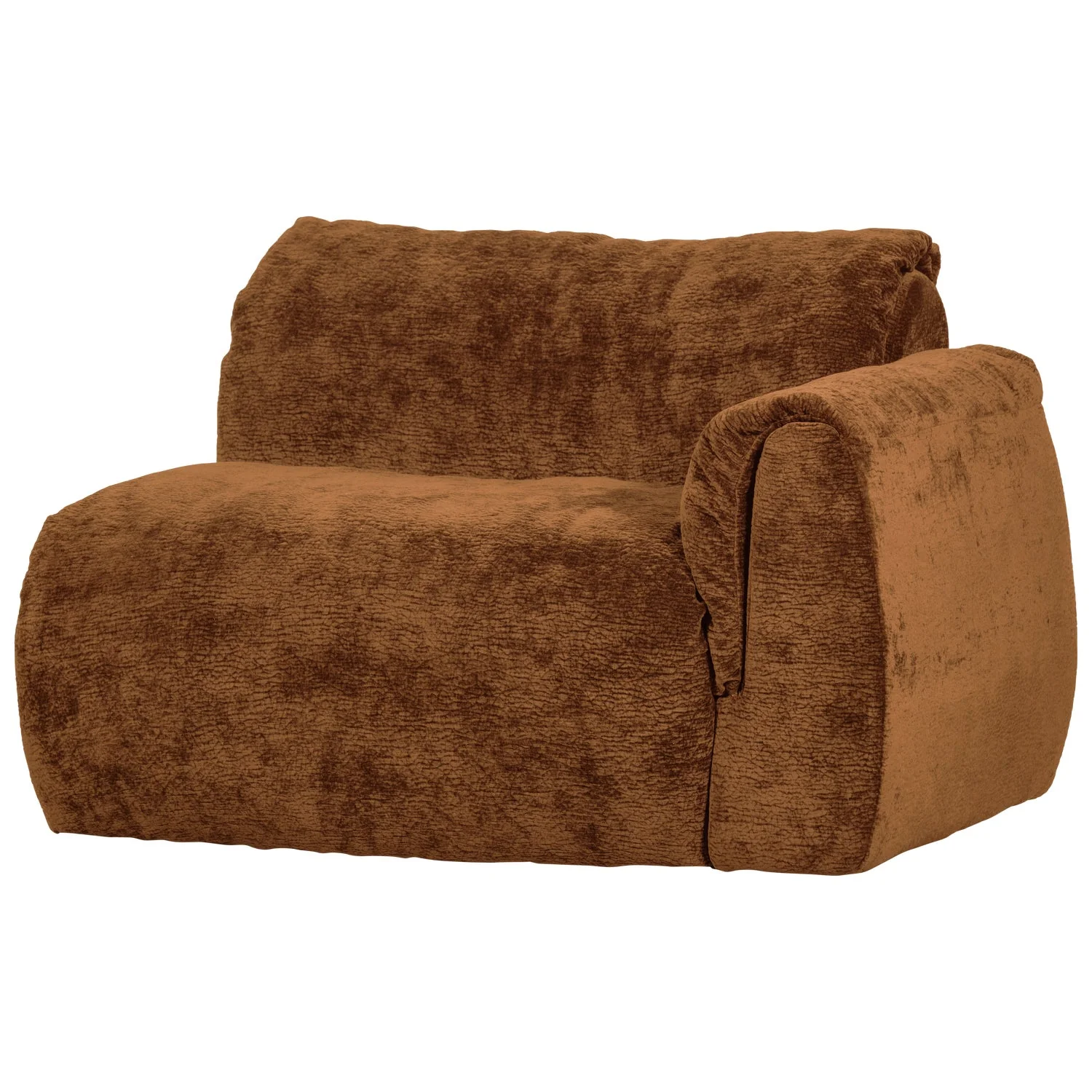 Sofa modułowa BAGGY 3D - element prawostronny brązowy - Image 4
