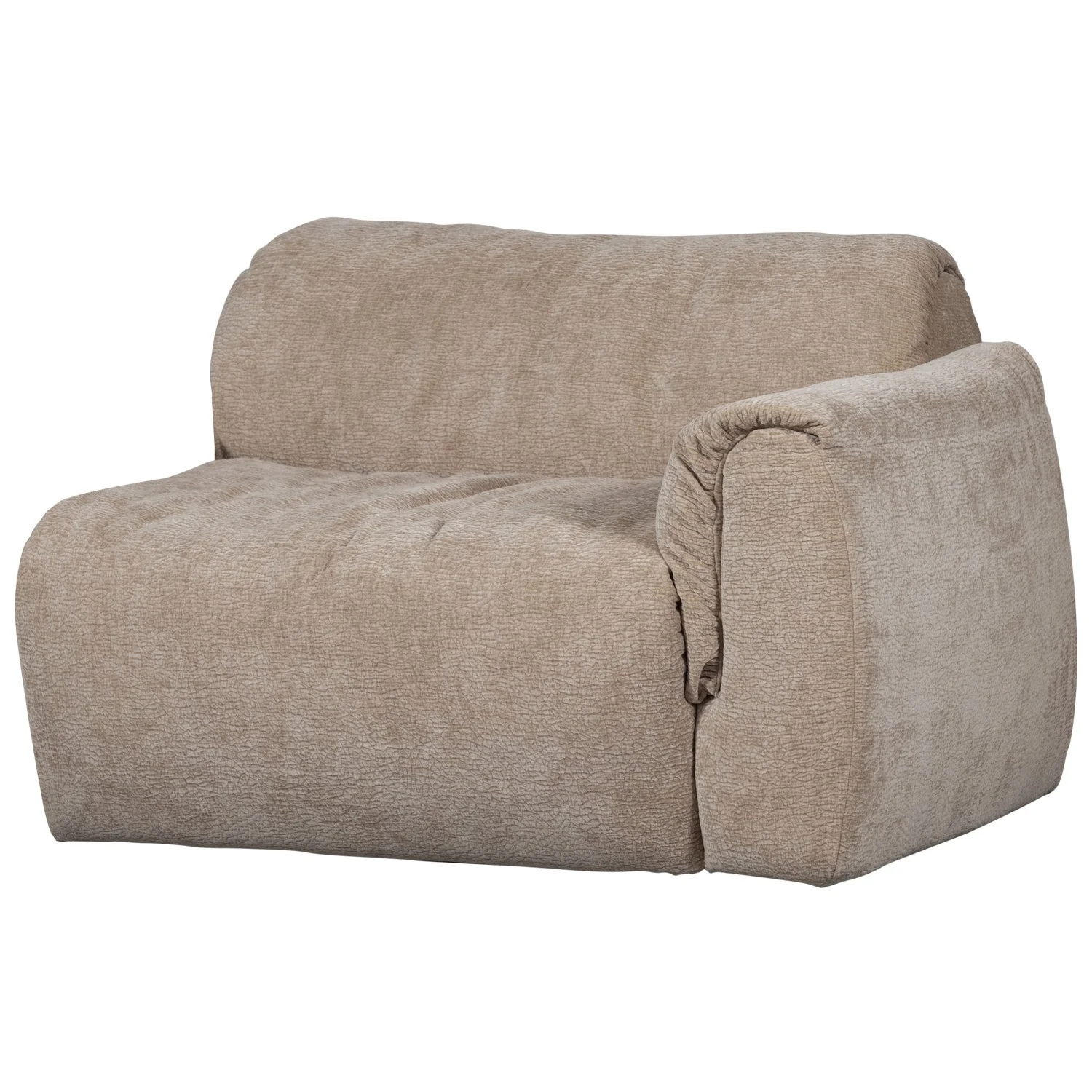 Sofa modułowa BAGGY 3D - element prawostronny piaskowy - Image 6