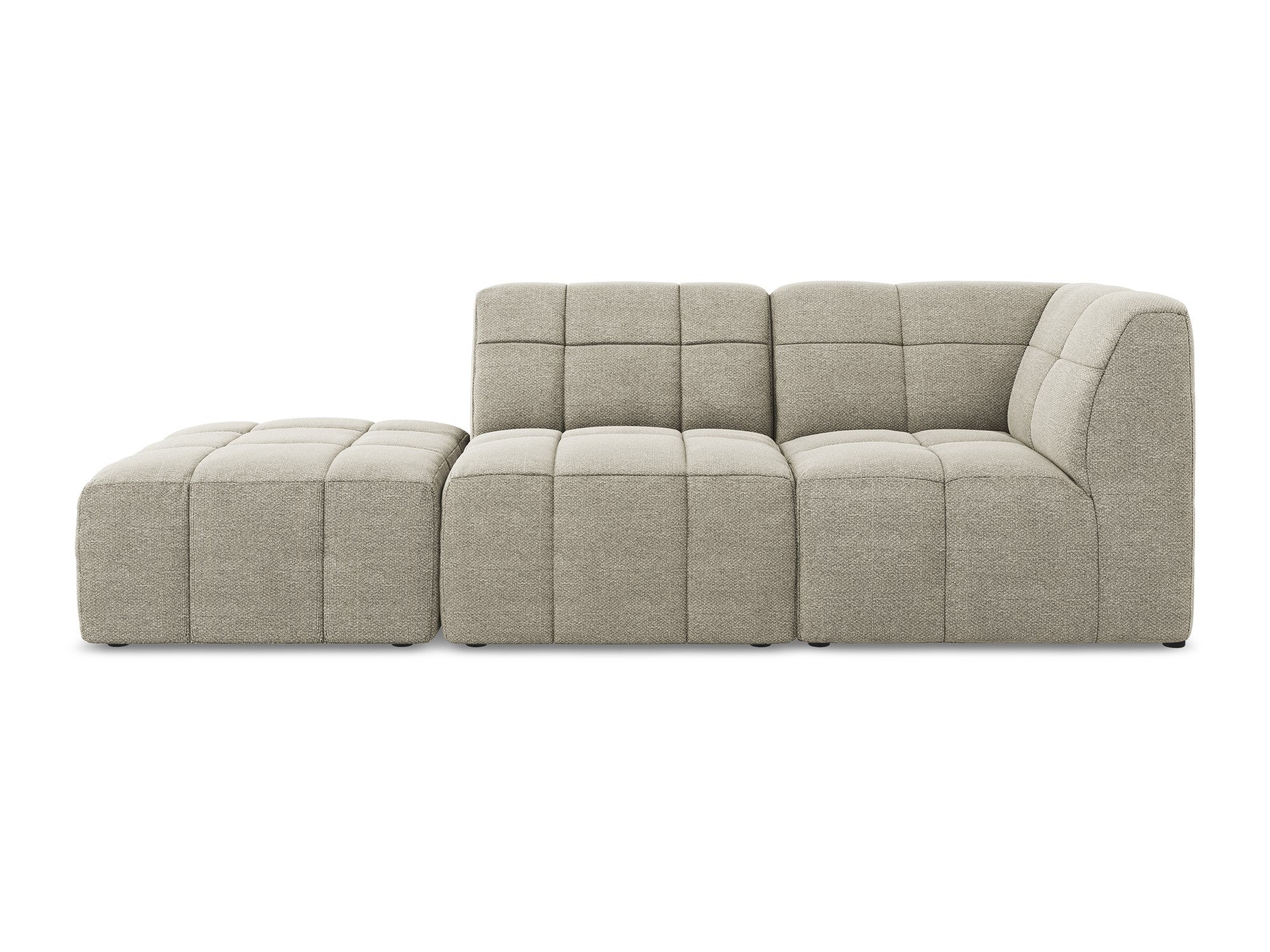 Sofa modułowa prawostronna otwarta 3-osobowa ALOHA taupe boucle - Image 3