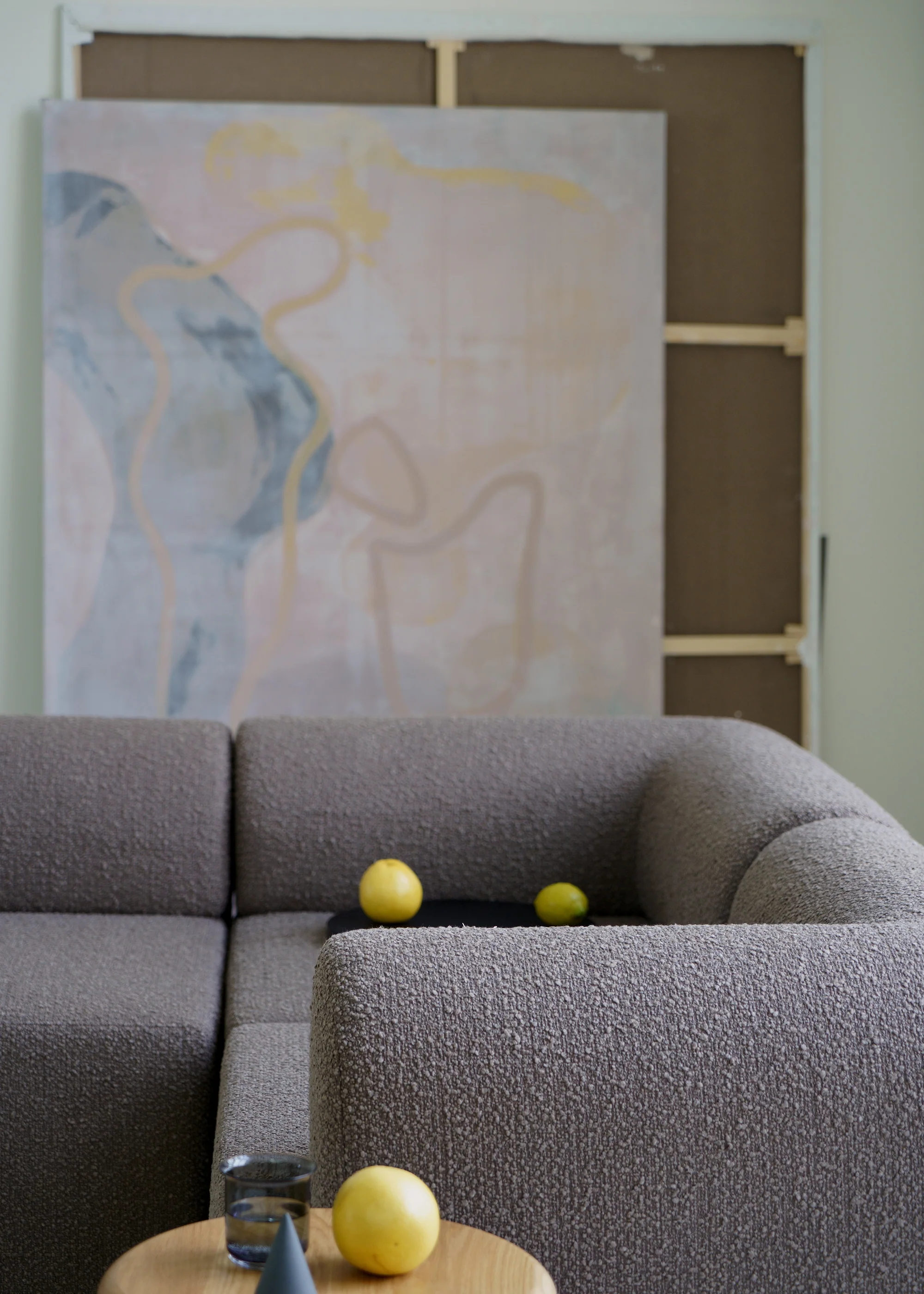 Sofa modułowa TORI - moduł narożny taupe - Image 7