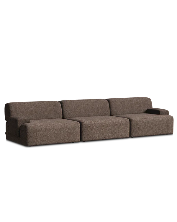 Sofa modułowa UMI - element lewostronny brązowy - Image 5