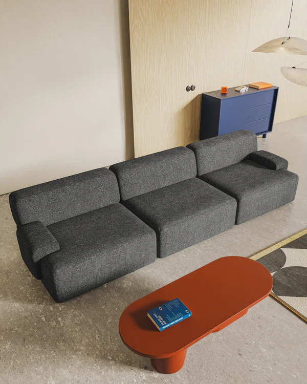 Sofa modułowa UMI - element lewostronny kamienna czerń - Image 2