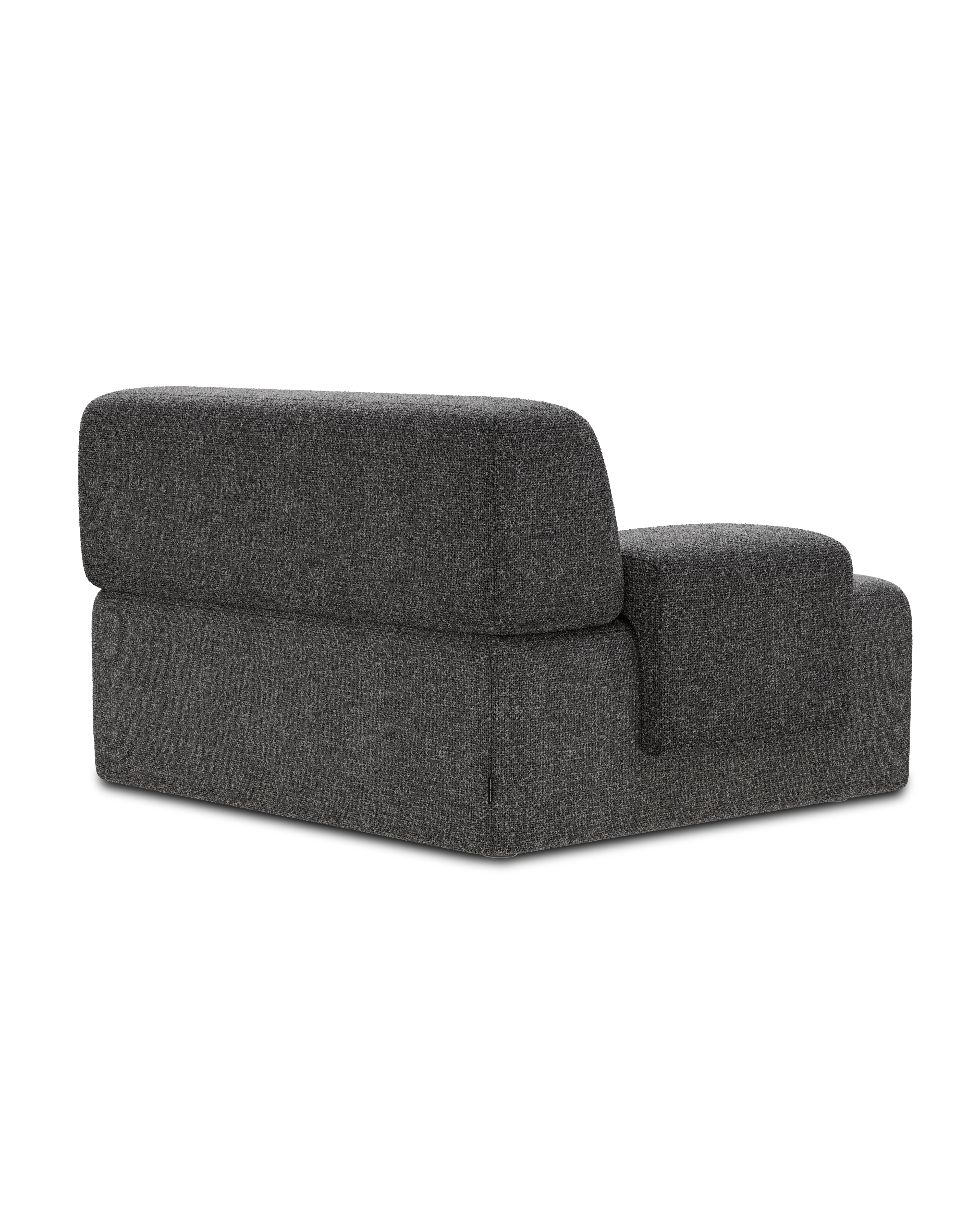 Sofa modułowa UMI - element lewostronny kamienna czerń - Image 4