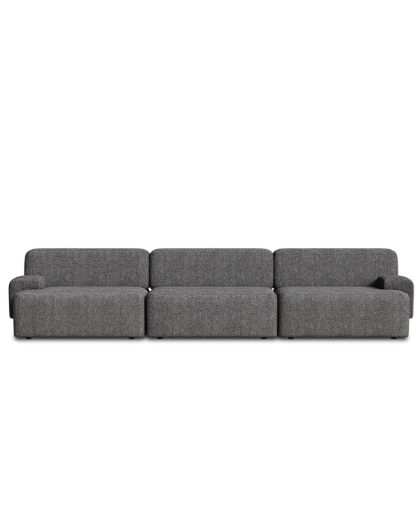Sofa modułowa UMI - element lewostronny kamienna czerń - Image 6