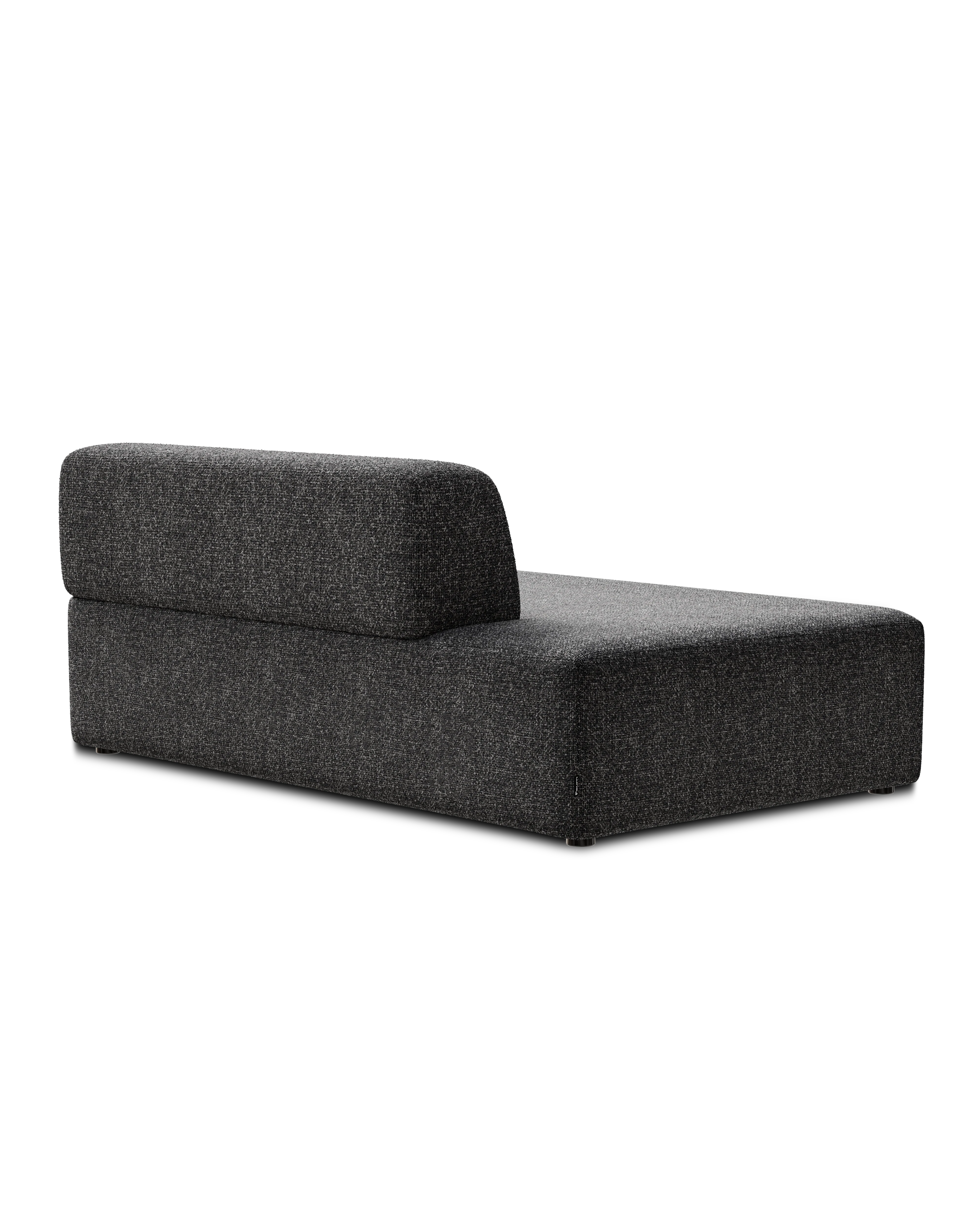 Sofa modułowa UMI - element otwarty prawostronny kamienna czerń - Image 3