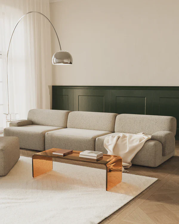 Sofa modułowa UMI - element prawostronny beżowy - Image 2