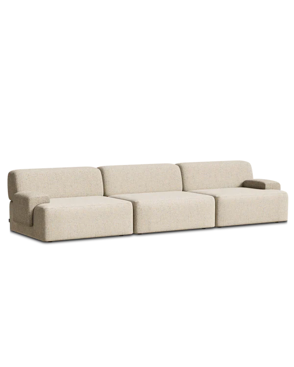 Sofa modułowa UMI - element prawostronny beżowy - Image 4