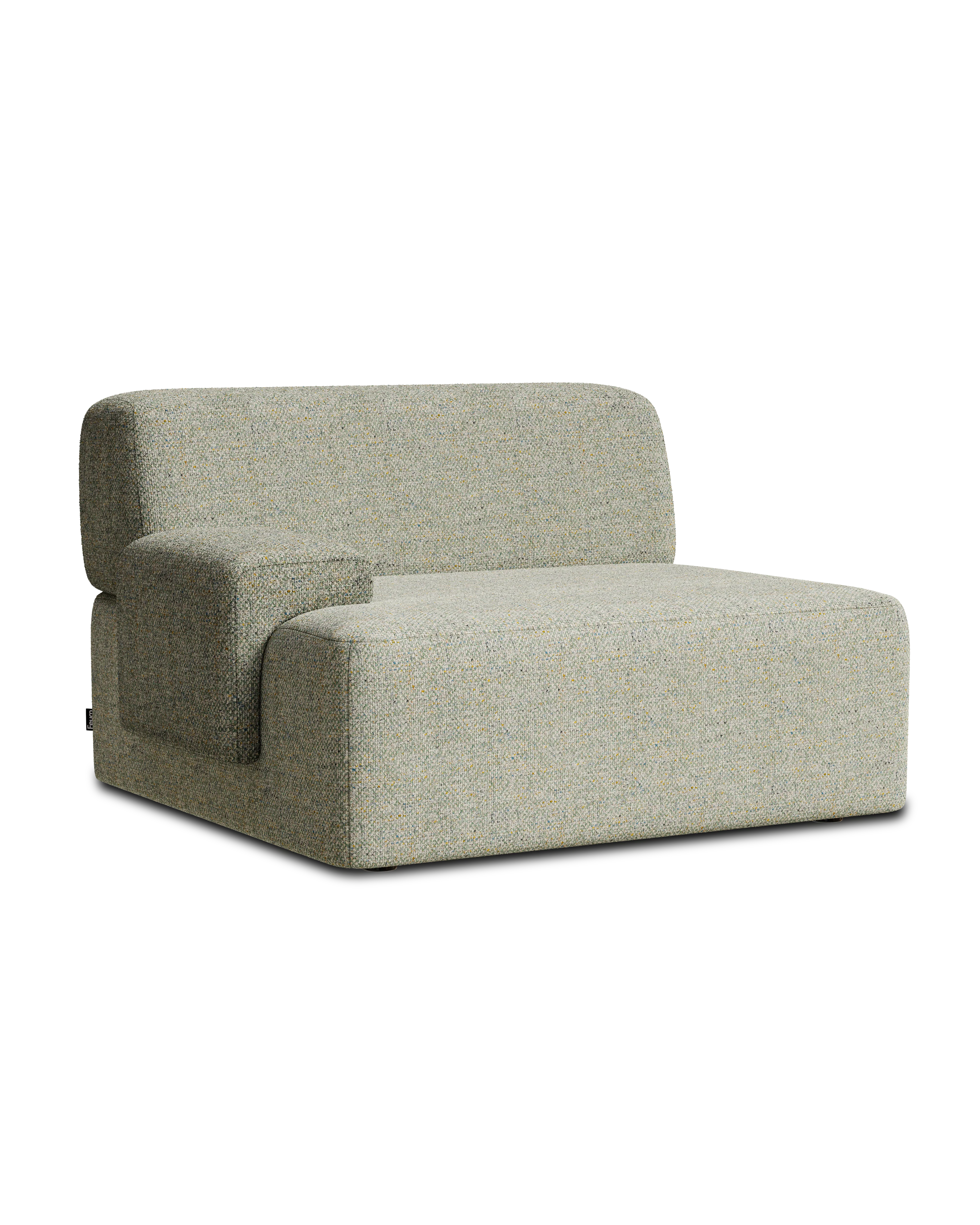 Sofa modułowa UMI - element lewostronny jasny zielony - Image 3