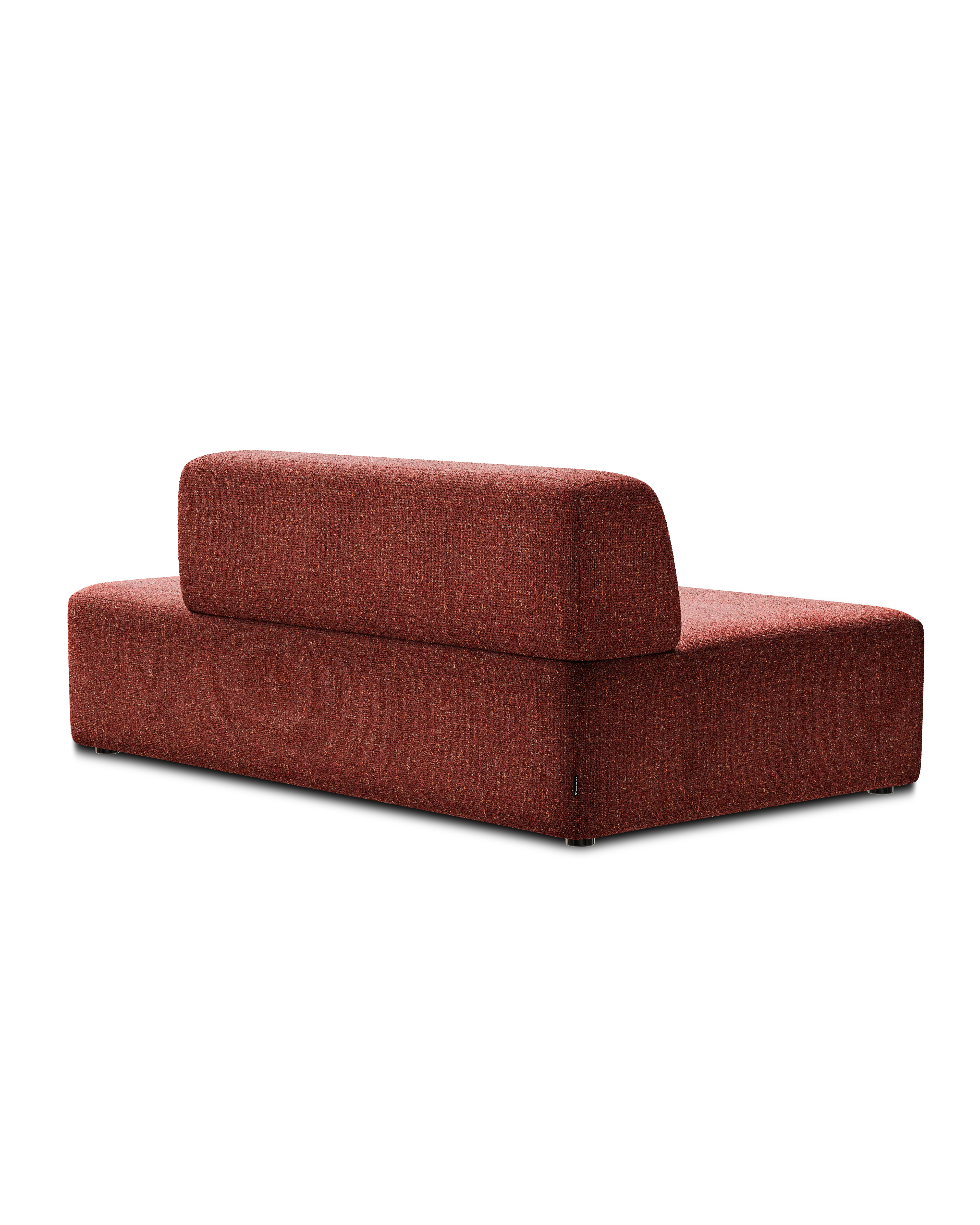 Sofa modułowa UMI - moduł otwarty lewostronny kasztanowy czerwony - Image 4