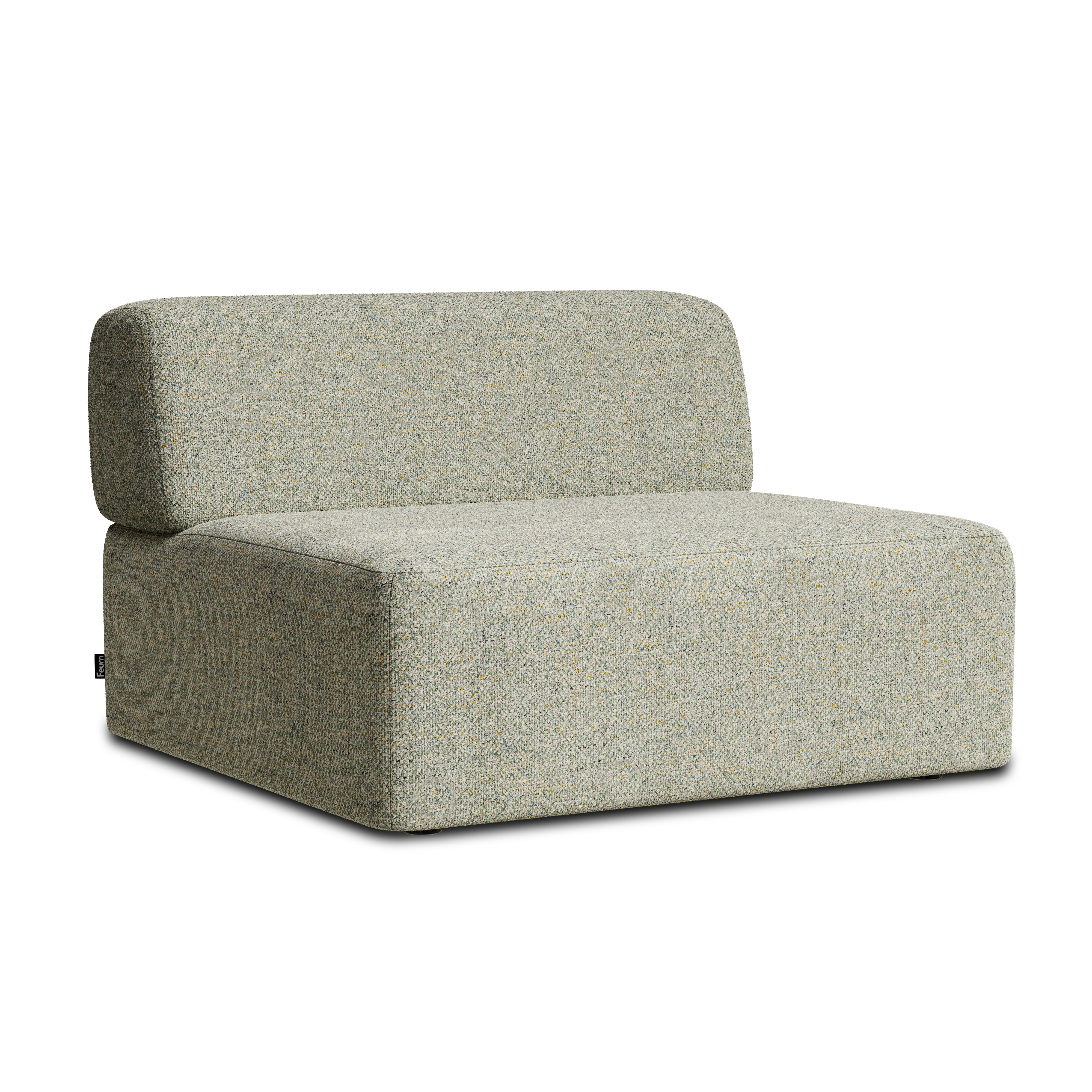 Sofa modułowa UMI - element środkowy jasny zielony