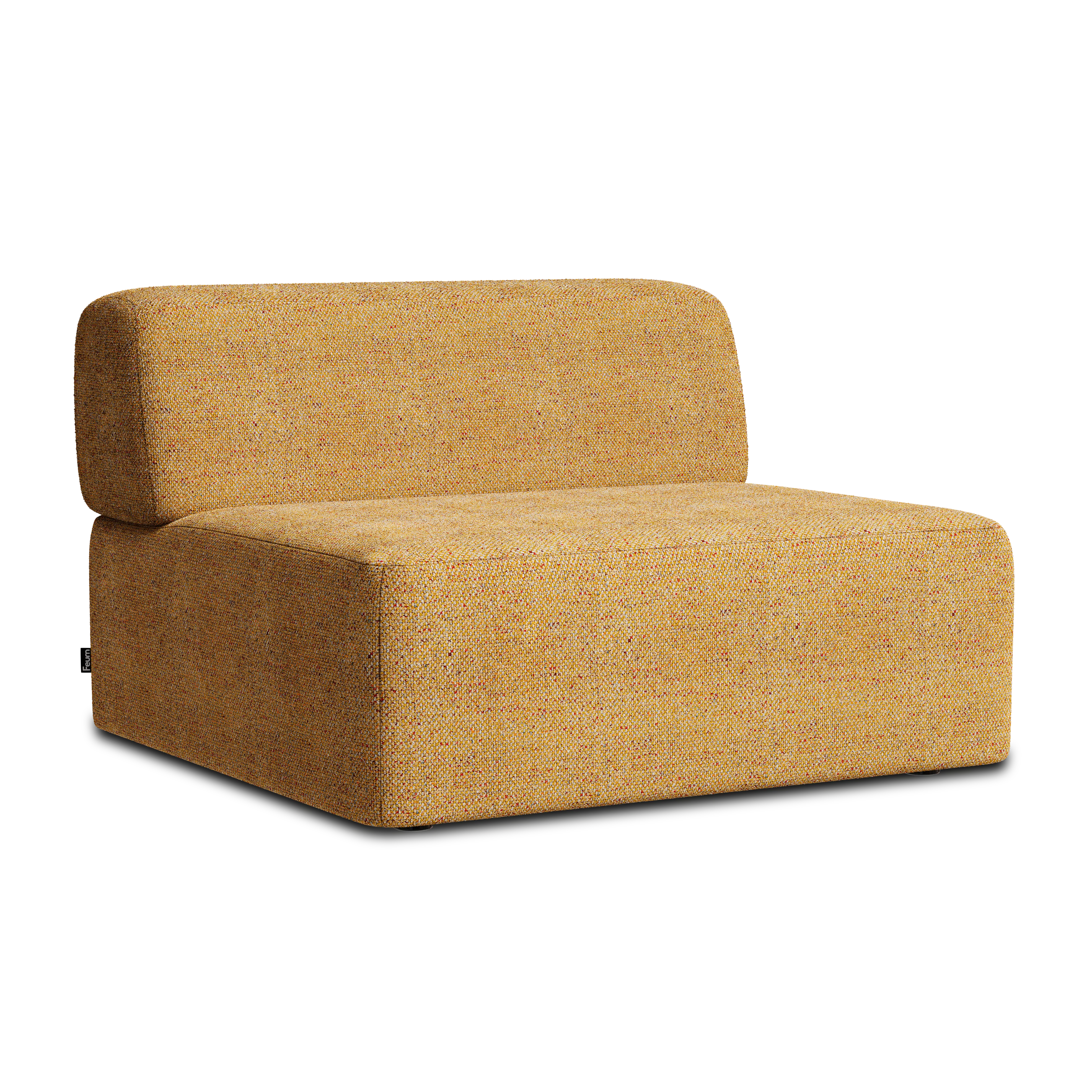 Sofa modułowa UMI - moduł środkowy jesienny pomarańczowy