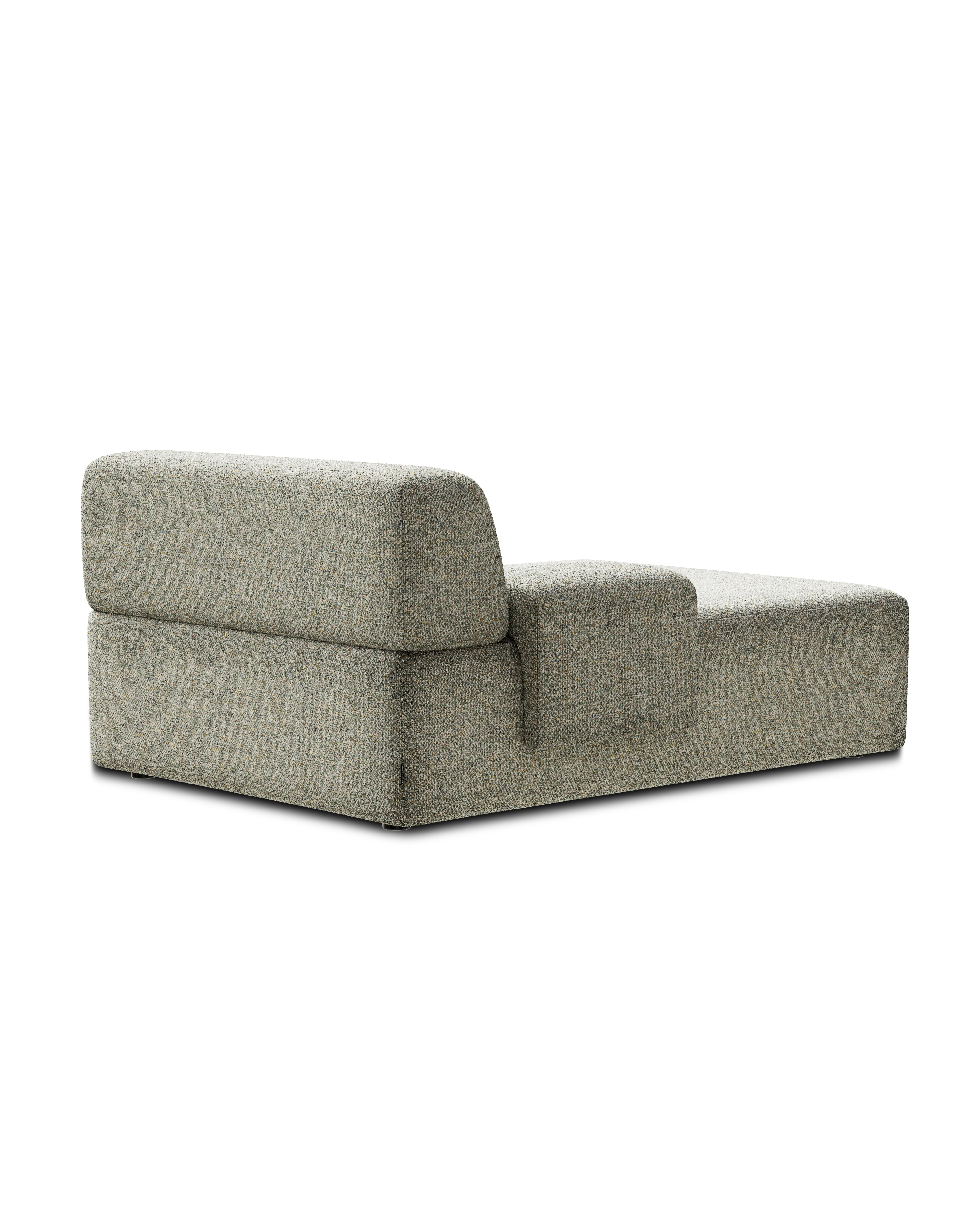 Sofa modułowa UMI - szezlong lewostronny jasny zielony - Image 3