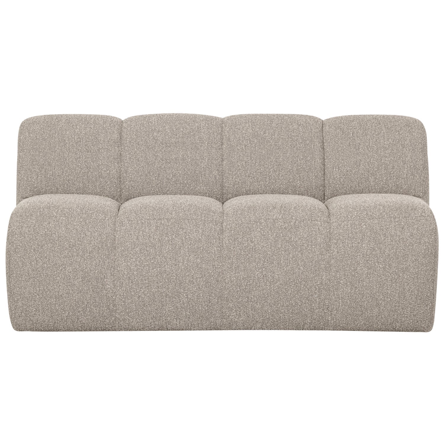 Sofa modułowa MOJO BENCH - element 3-osobowy beżowy melanż bouclé - Image 2