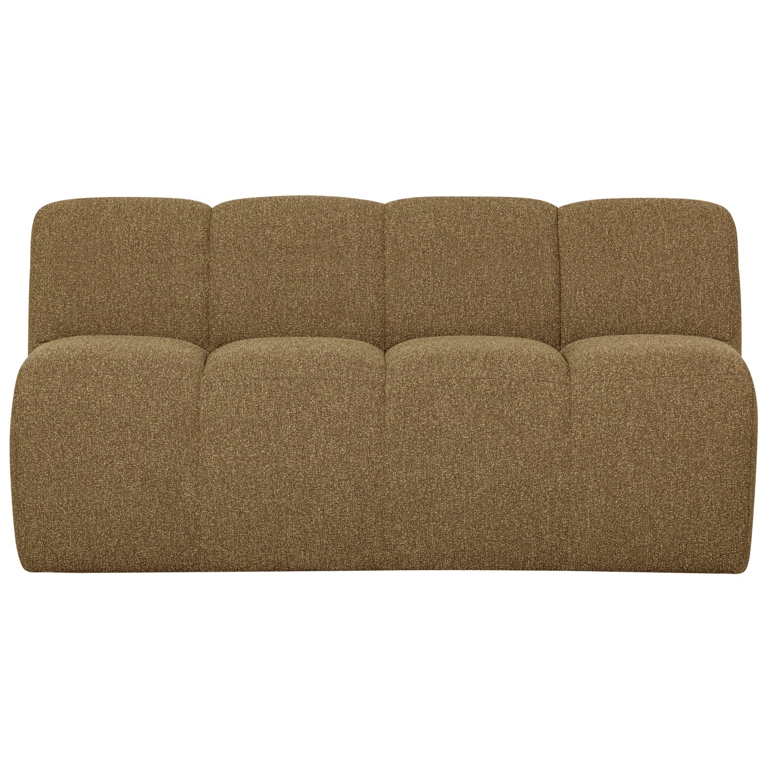 Sofa modułowa MOJO BENCH - element 3-osobowy ciemny miodowy bouclé - Image 2