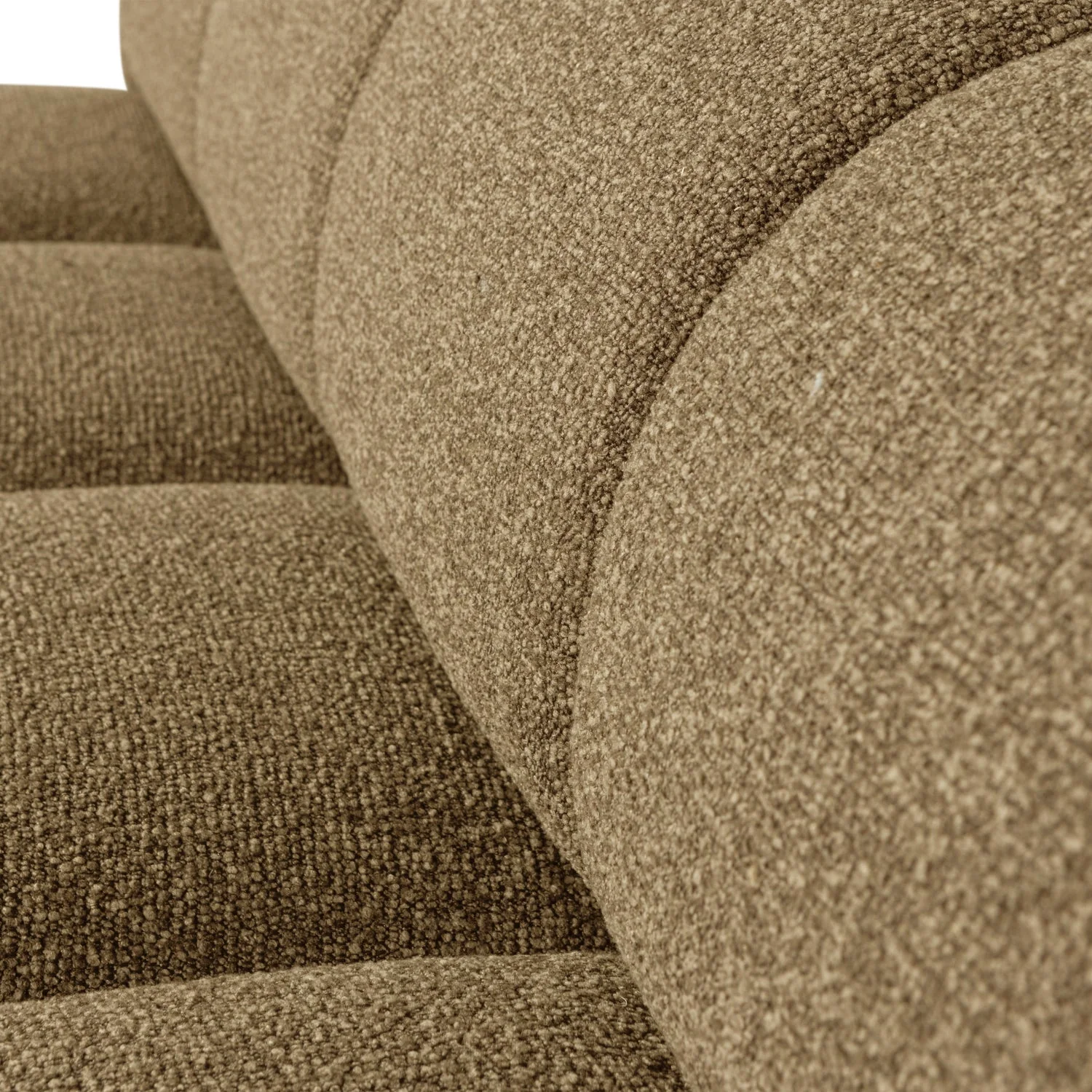 Sofa modułowa MOJO BENCH - element 3-osobowy ciemny miodowy bouclé - Image 3
