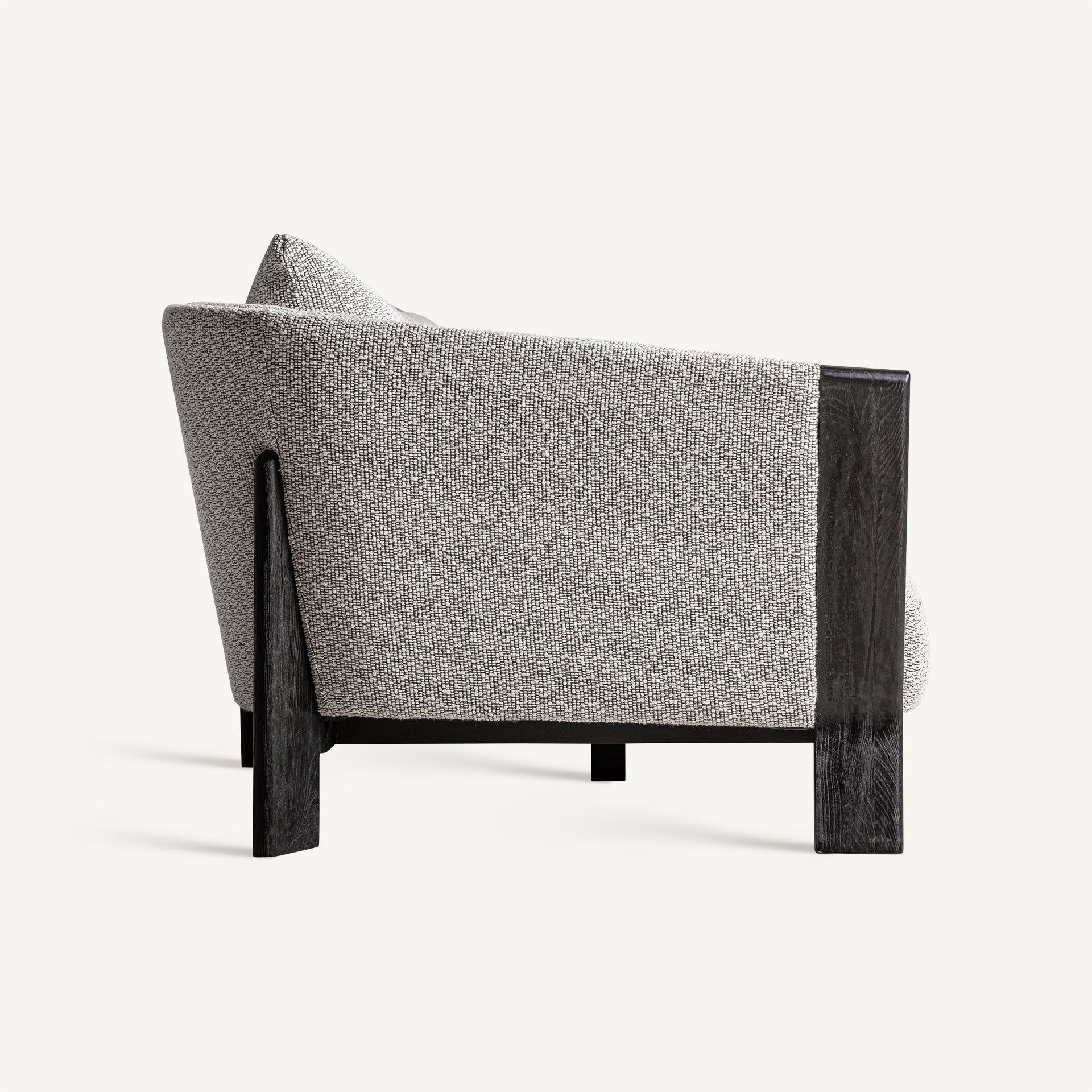 Sofa NARA szary z czarną dębową podstawą - Image 3