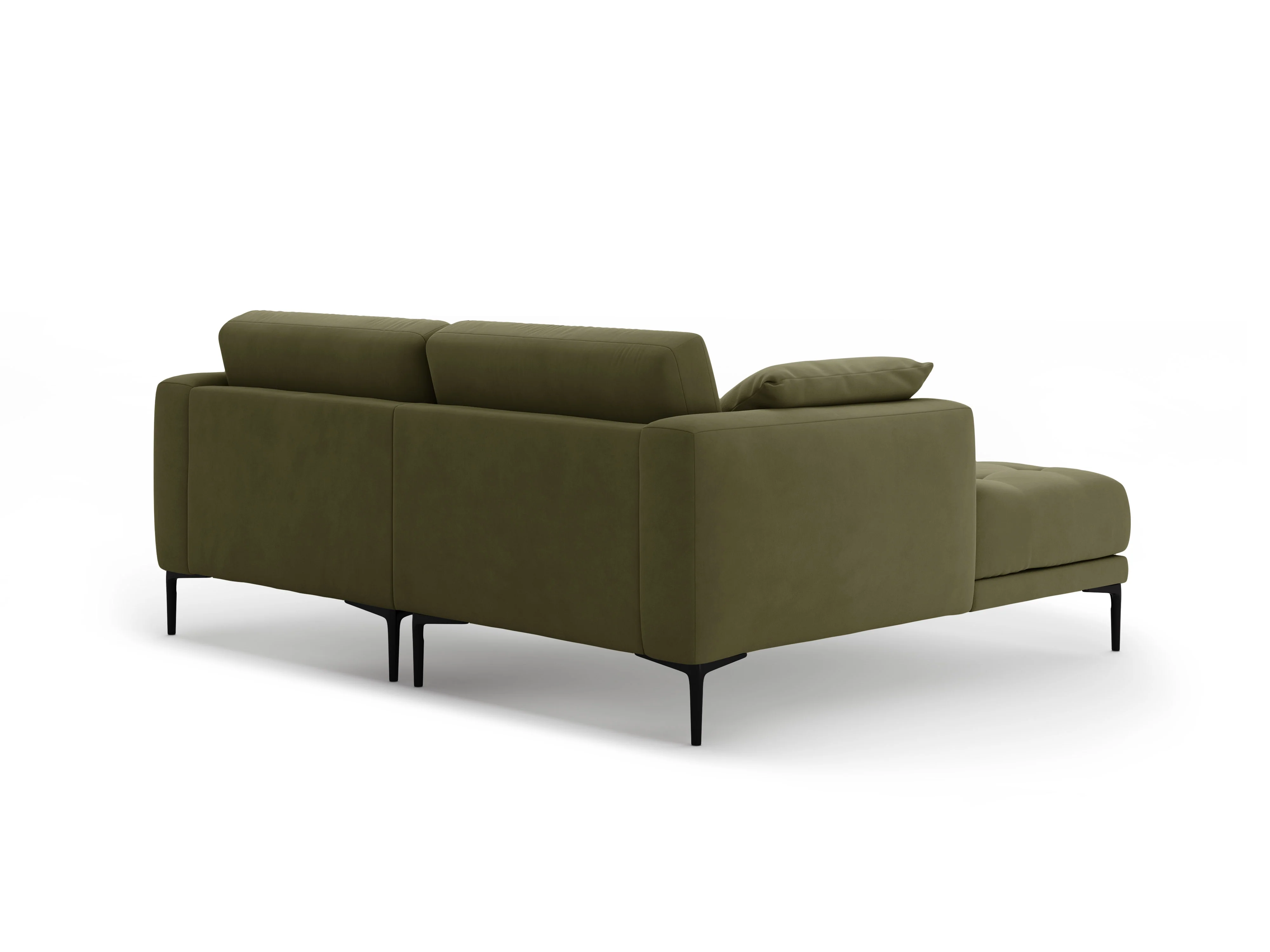 Sofa narożna lewostronna aksamitna BEMY zielony - Image 5