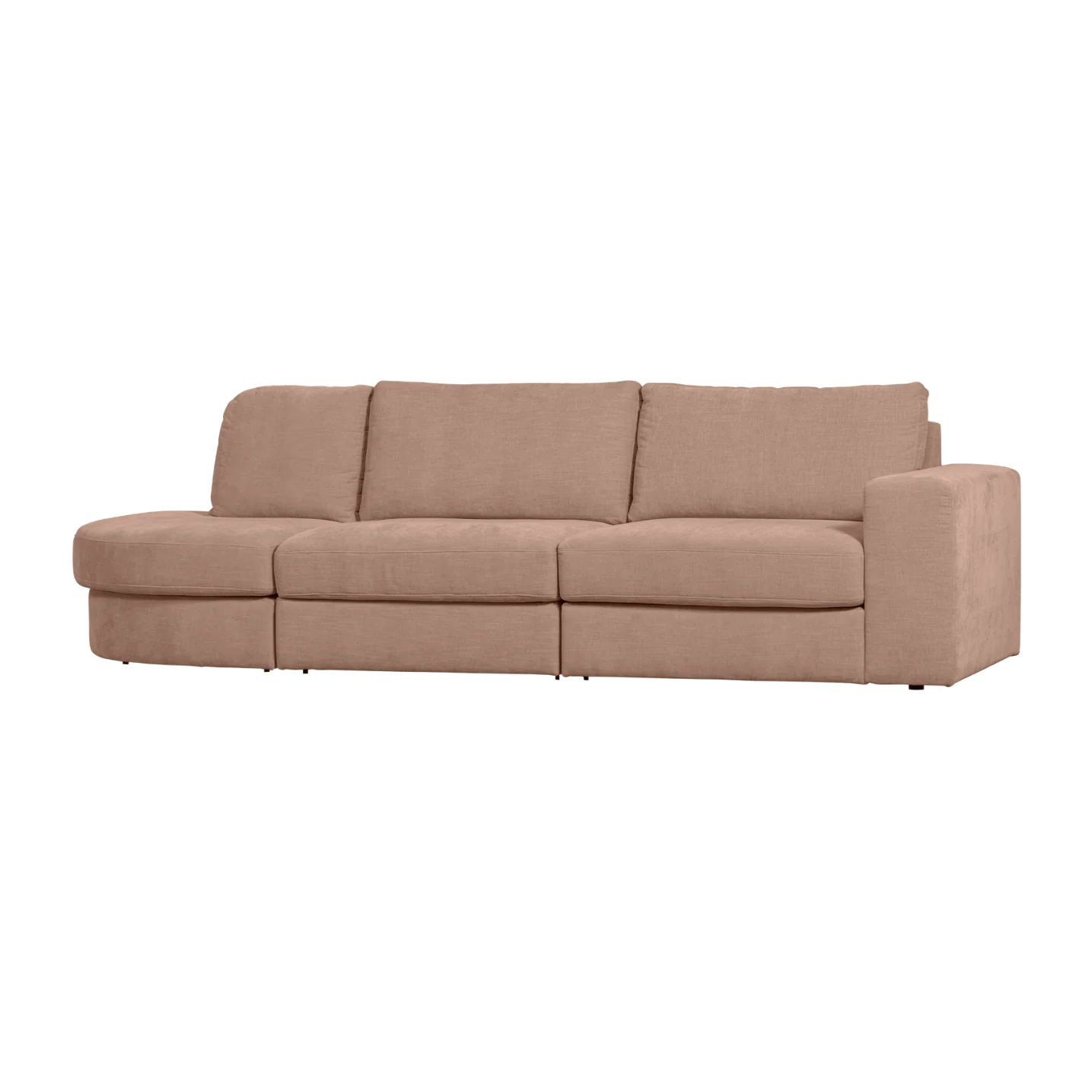 Sofa otwarta lewostronna FAMILY różowy