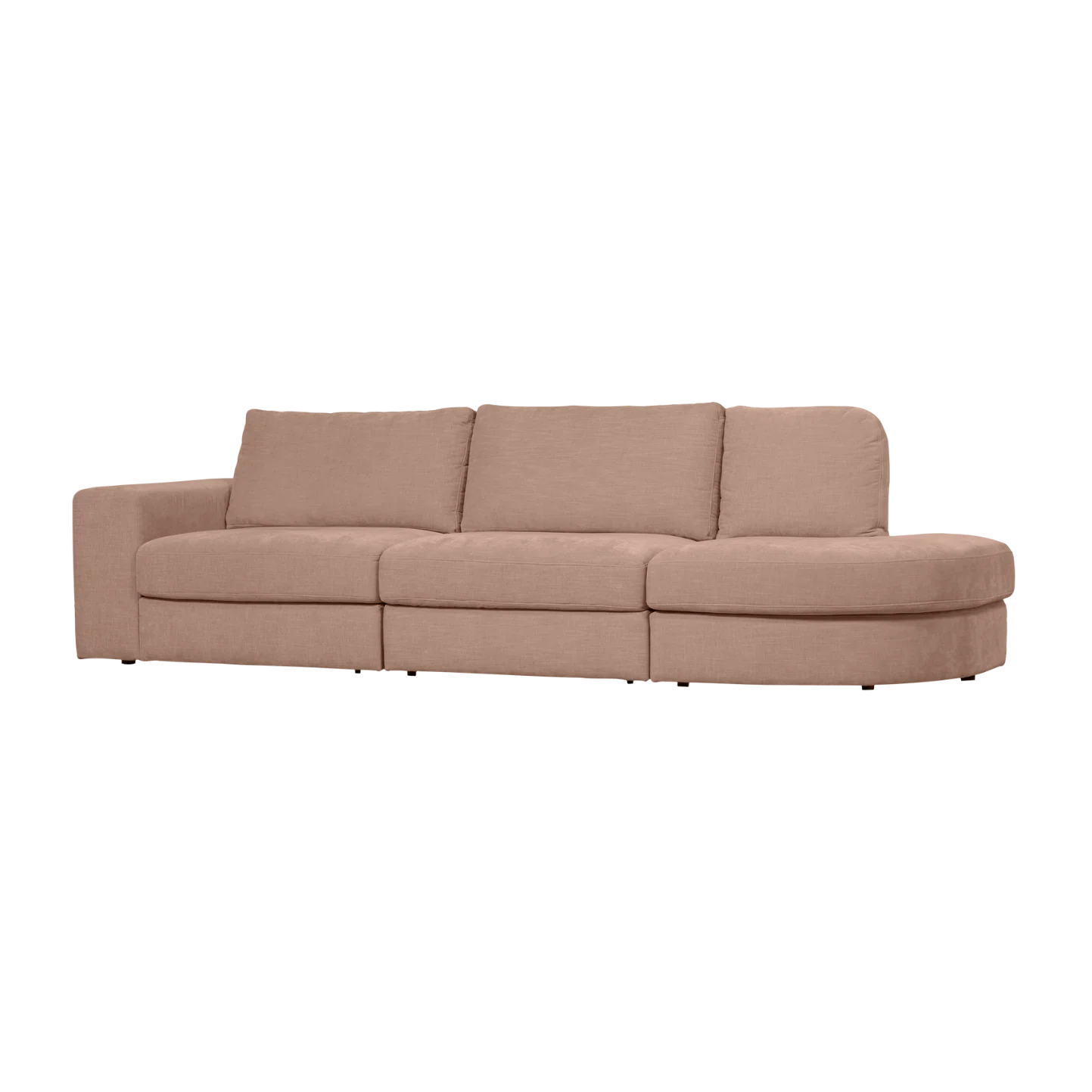 Sofa otwarta prawostronna FAMILY różowy