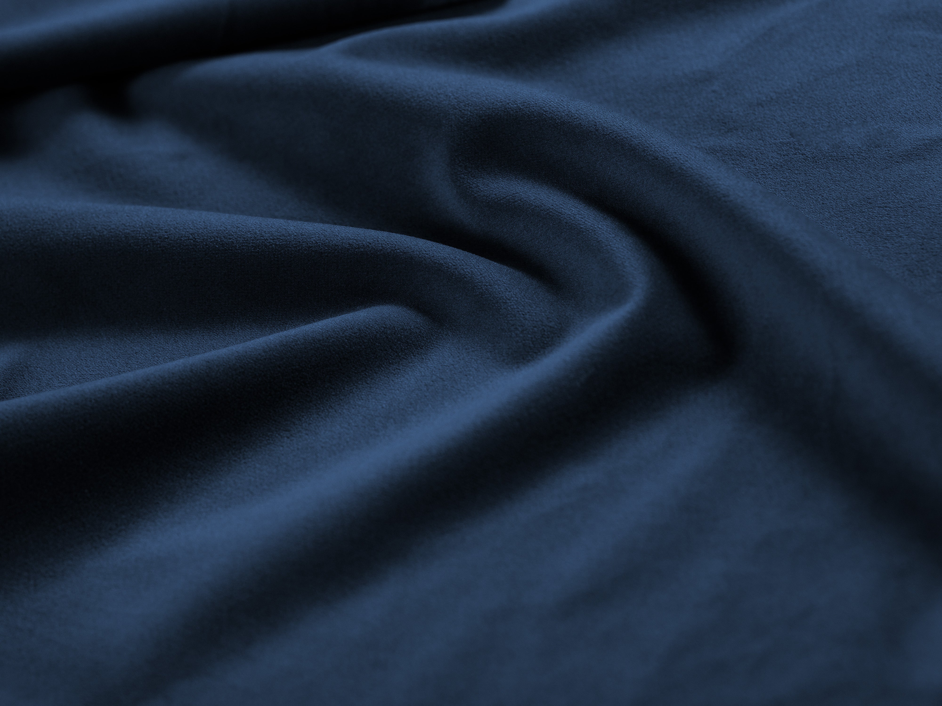Sofa panoramiczna aksamitna 6-osobowa VIENNA granat królewski z czarną podstawą - Image 9