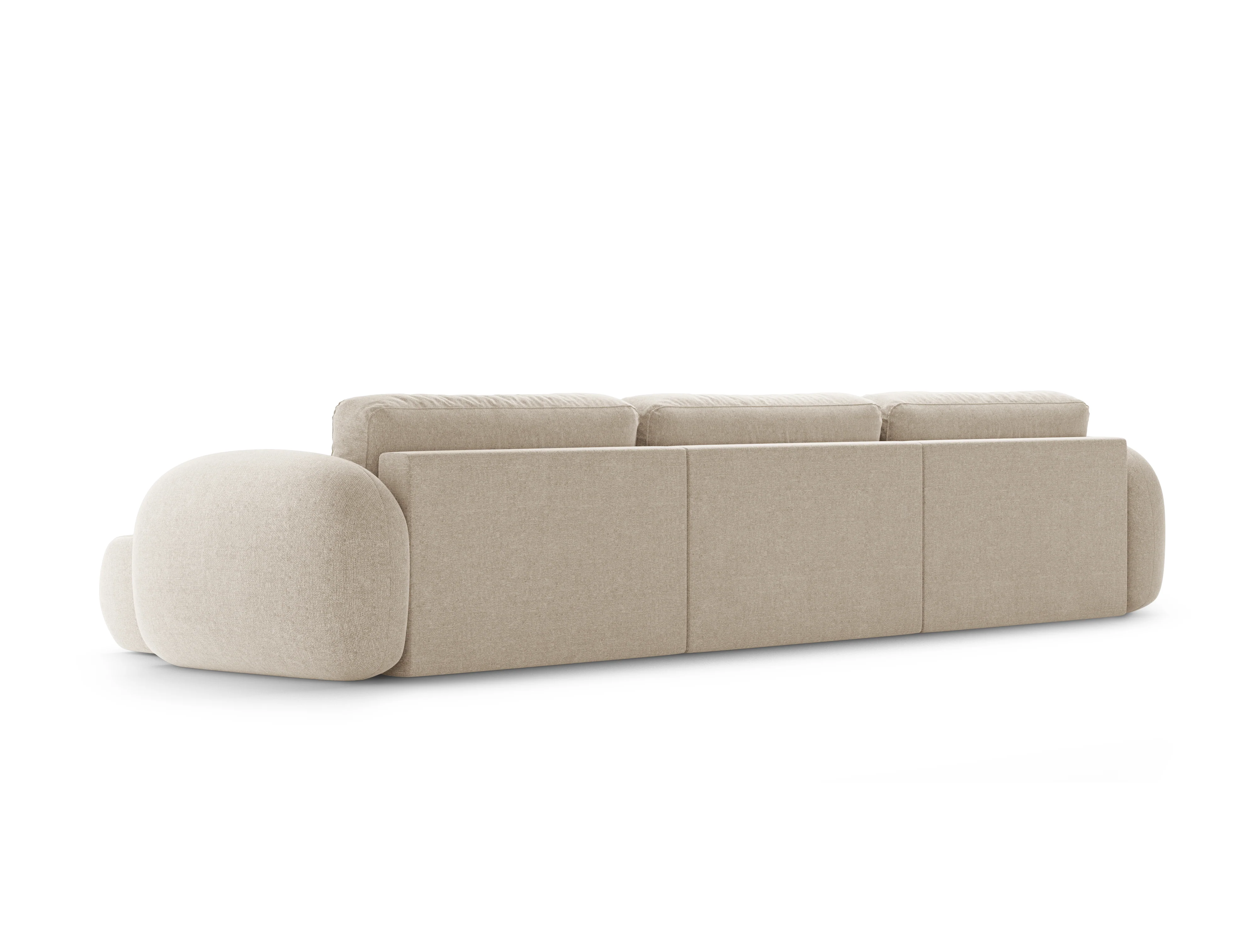 Sofa panoramiczna z funkcją spania 5-osobowa TONALE jasnobeżowy - Image 4