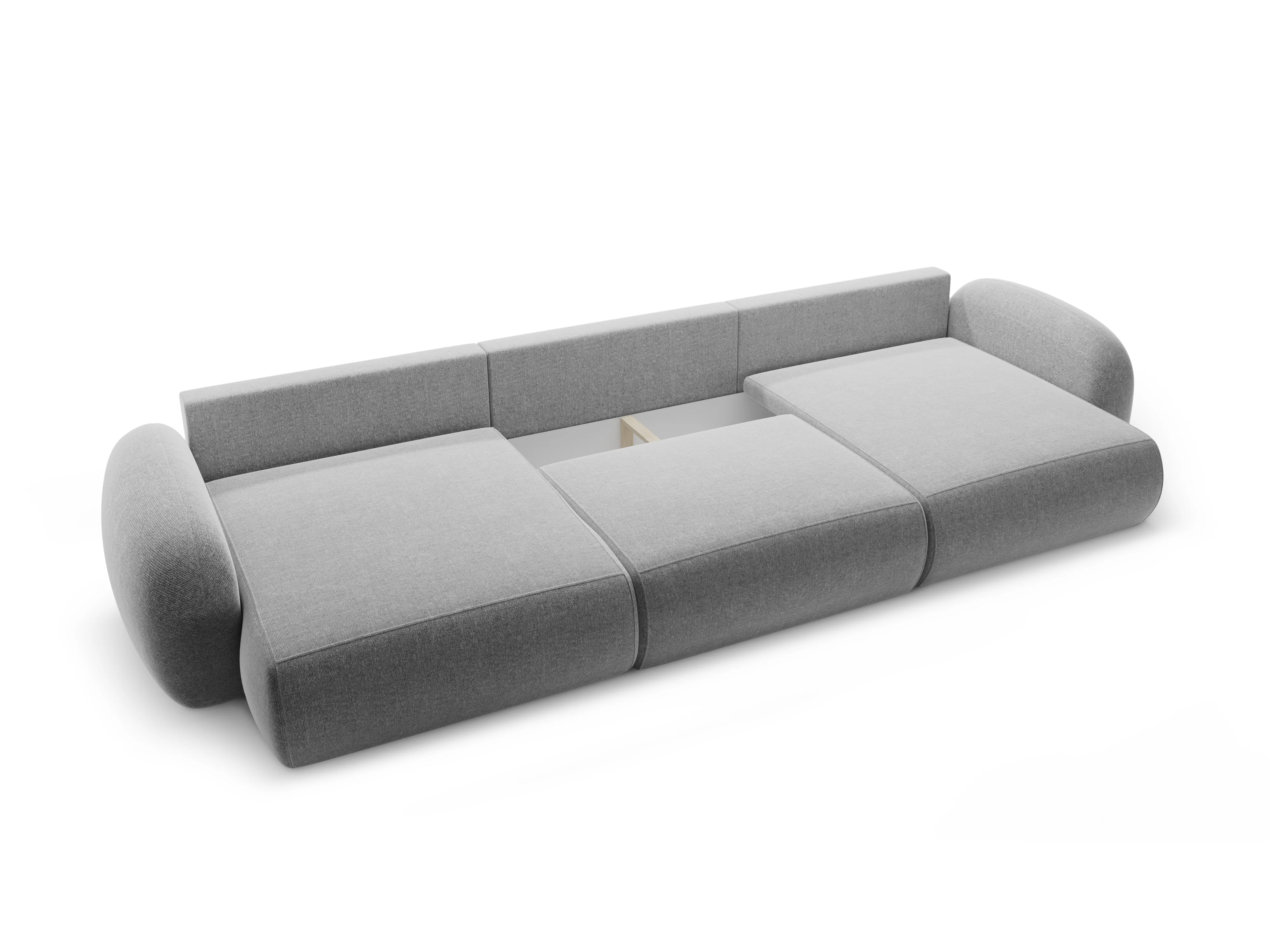 Sofa panoramiczna z funkcją spania 5-osobowa TONALE szary - Image 6