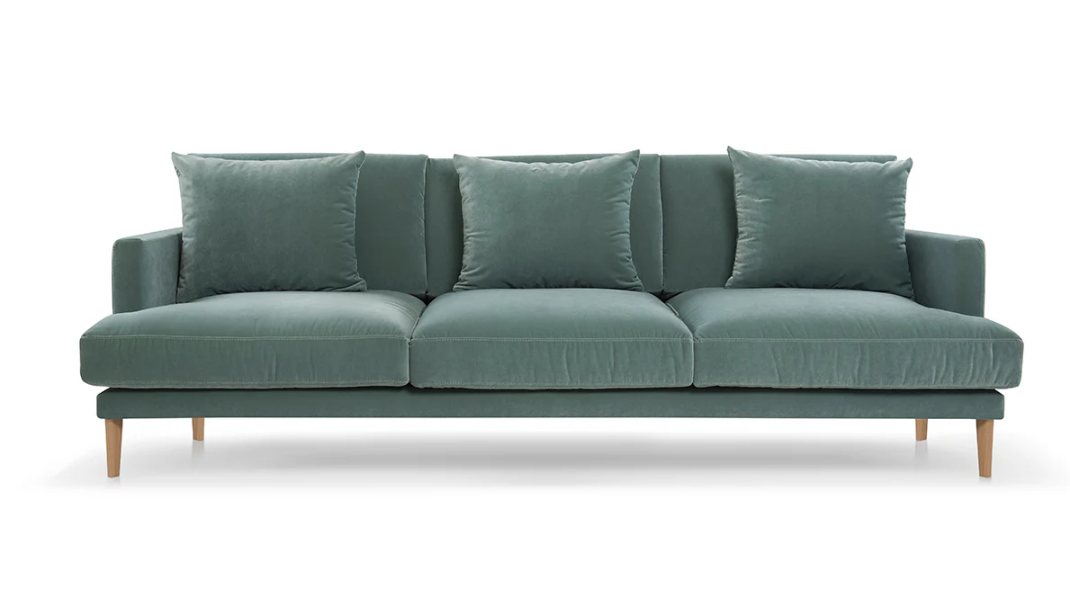 Sofa PARADISE tapicerowana z dębową podstawą - Image 4