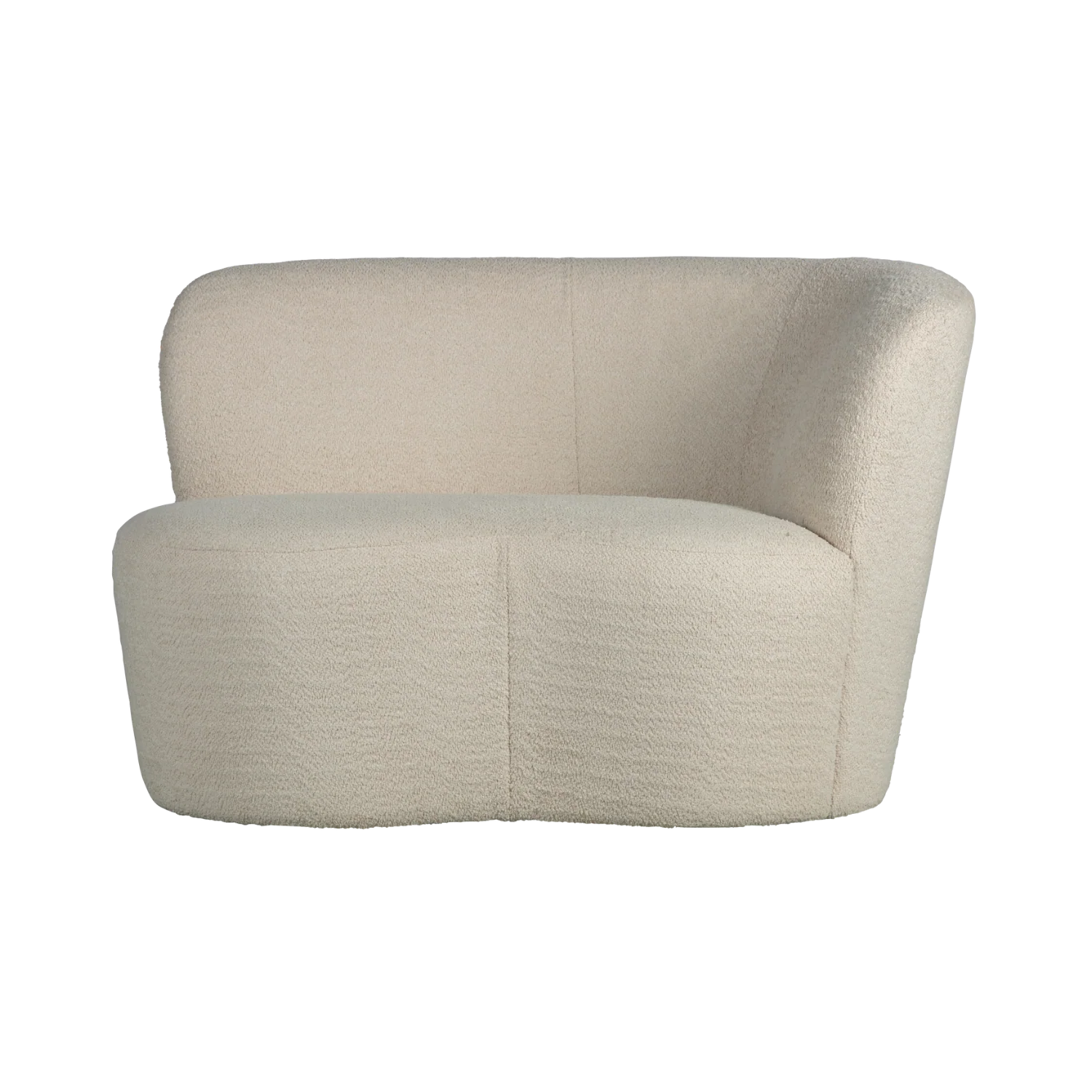 Sofa prawostronna STONE kremowy boucle