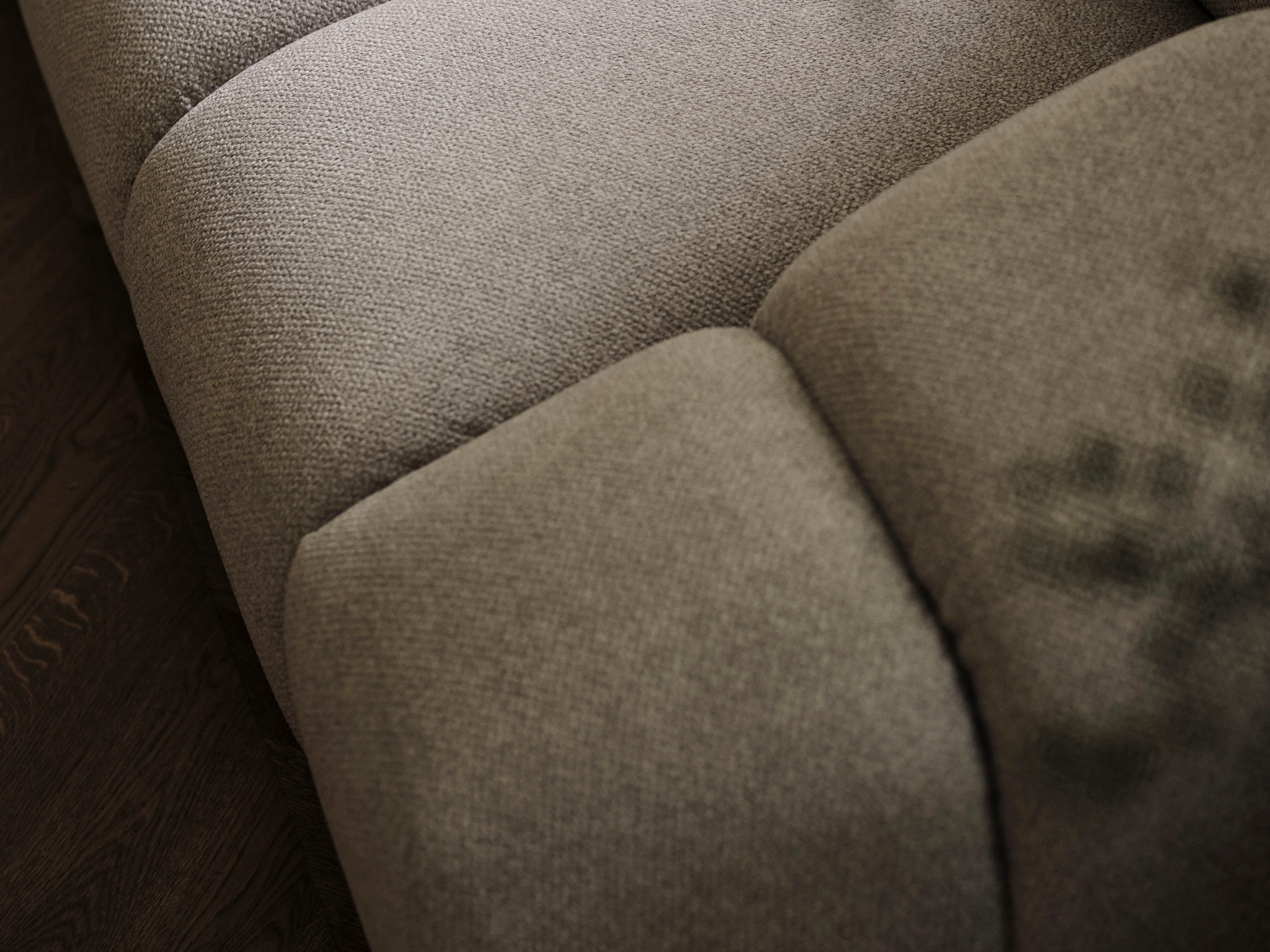 Sofa 3-osobowa DIANA ciemnobeżowy szenil - Image 5