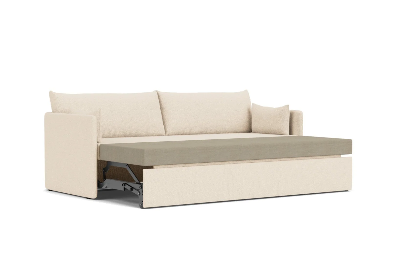 Sofa z funkcją spania 3-osobowa 0FFSET kremowy - Image 7