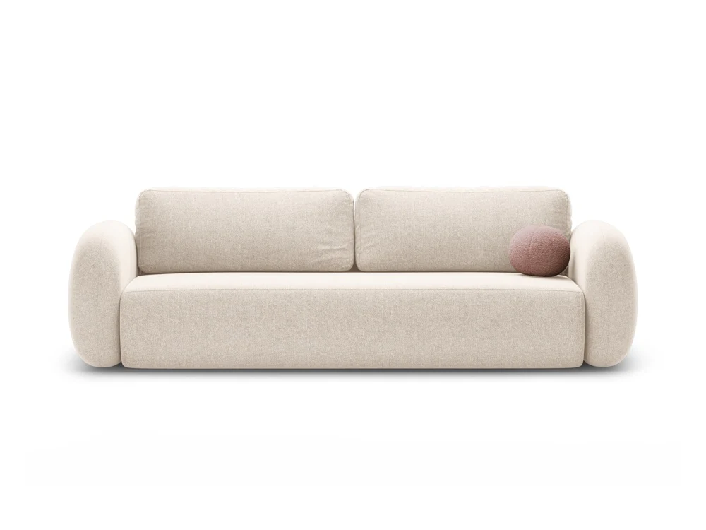 Sofa z funkcją spania 3-osobowa TONALE jasnobeżowy - Image 3