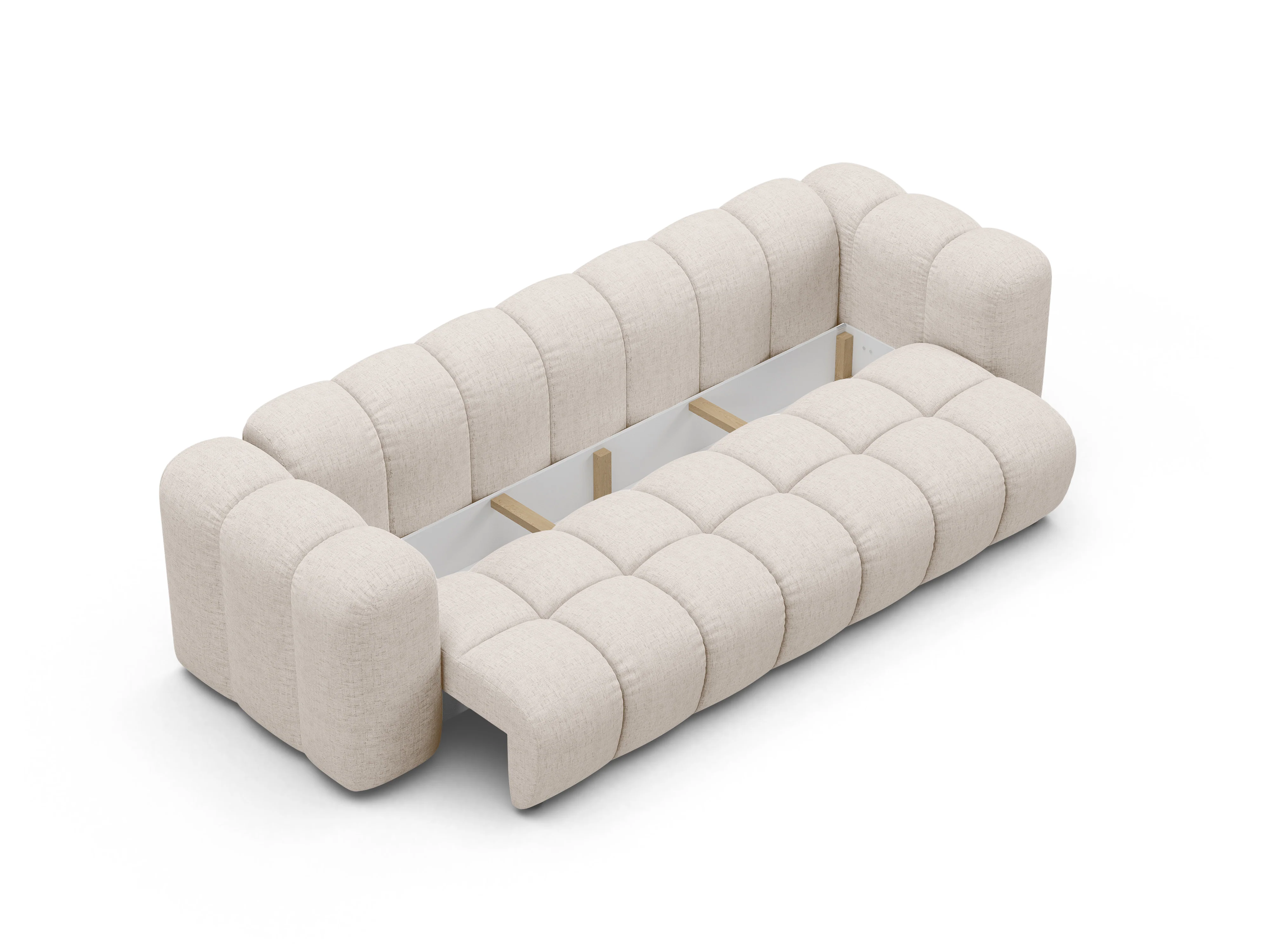 Sofa z funkcją spania ASTRO beżowy szenil - Image 4