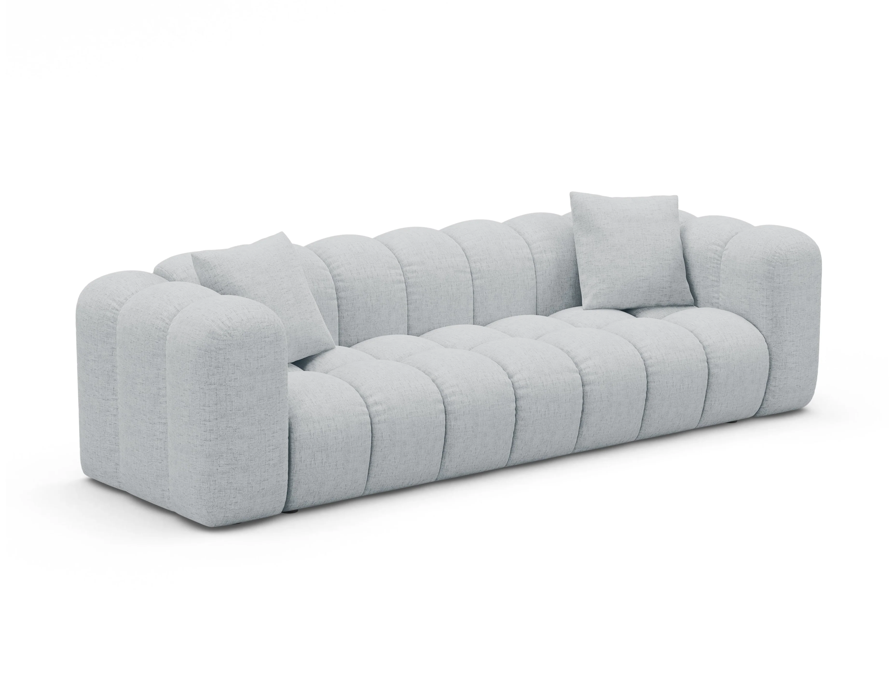 Sofa z funkcją spania ASTRO jasnoszary szenil